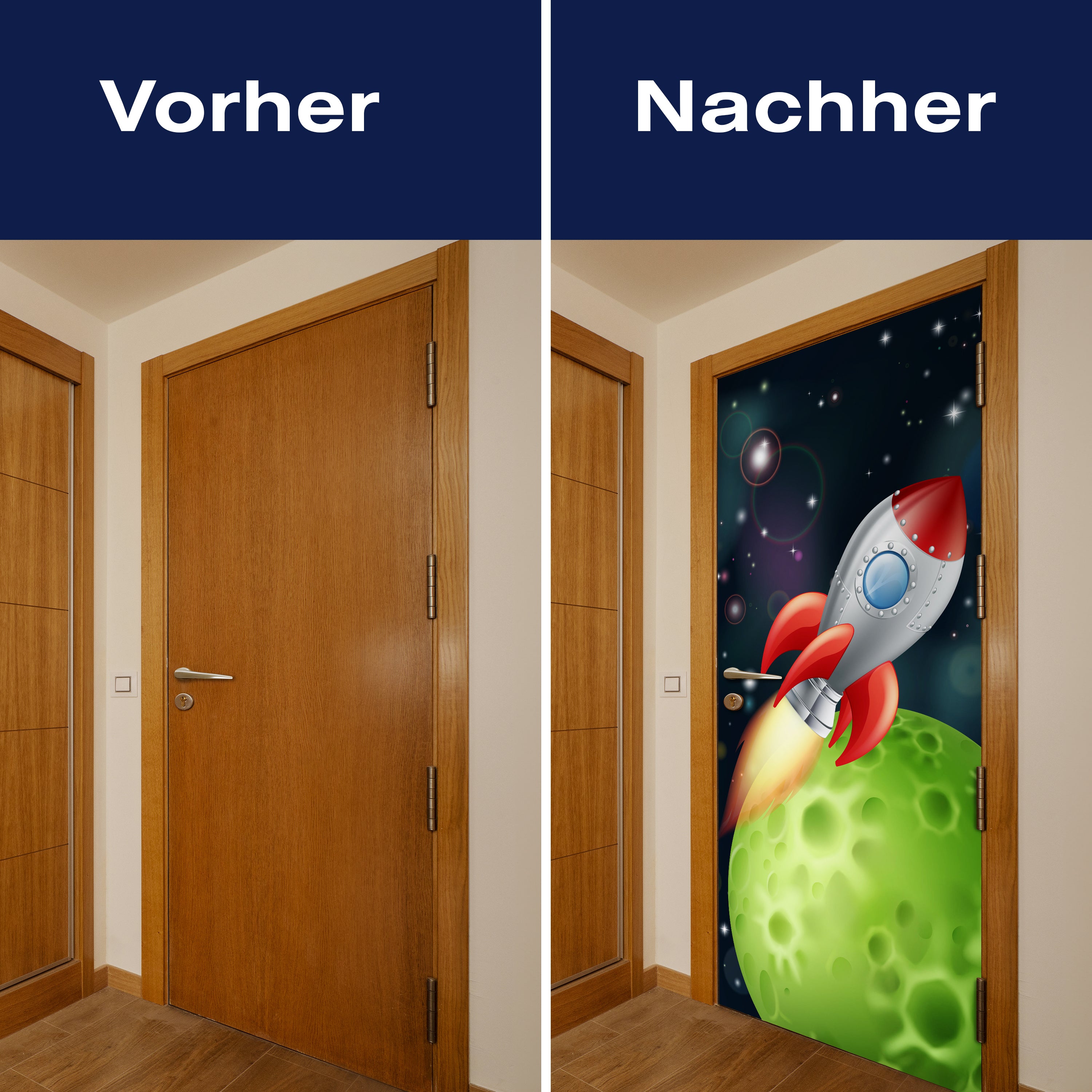 Türtapete Rakete im Weltall M0432 - Bild 10 Türtapete Rakete im Weltall M0432 - Bild 10