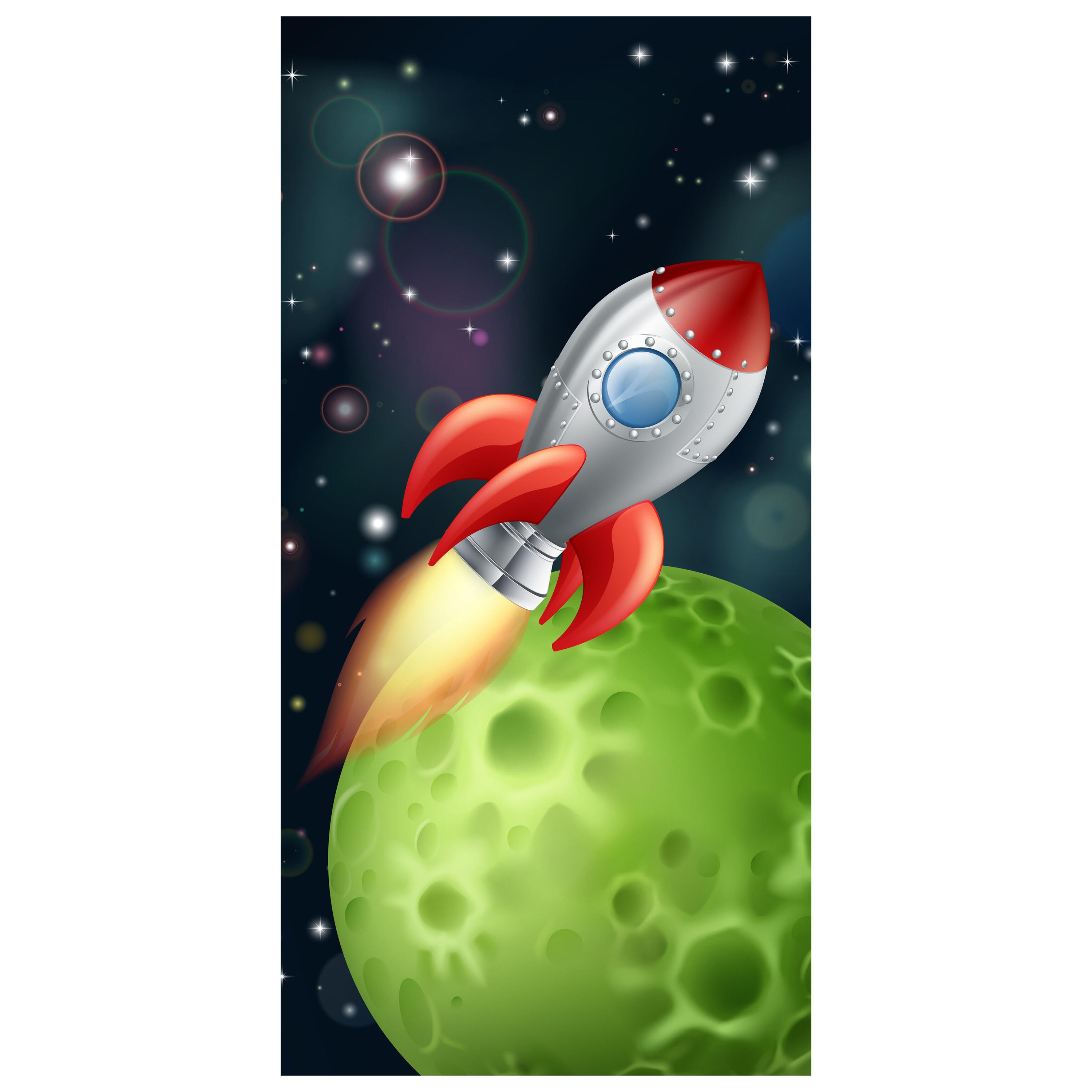 Türtapete Rakete im Weltall M0432 - Bild 2 Türtapete Rakete im Weltall M0432 - Bild 2