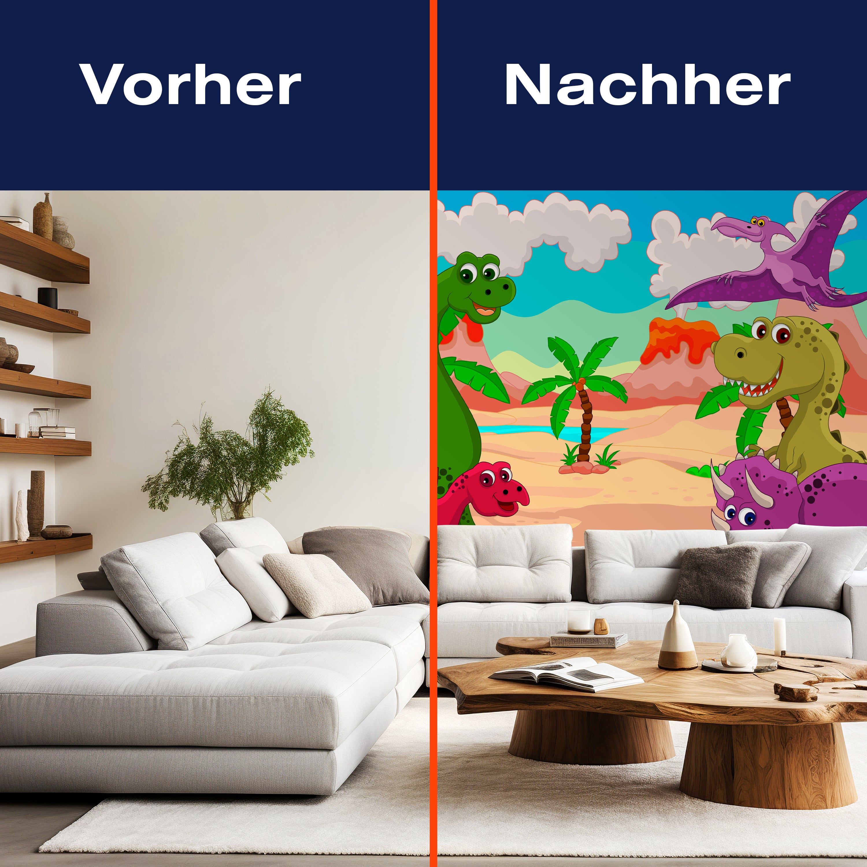 Fototapete Kinderzimmer Dinosaurier M0433 - Bild 9 Fototapete Kinderzimmer Dinosaurier M0433 - Bild 9