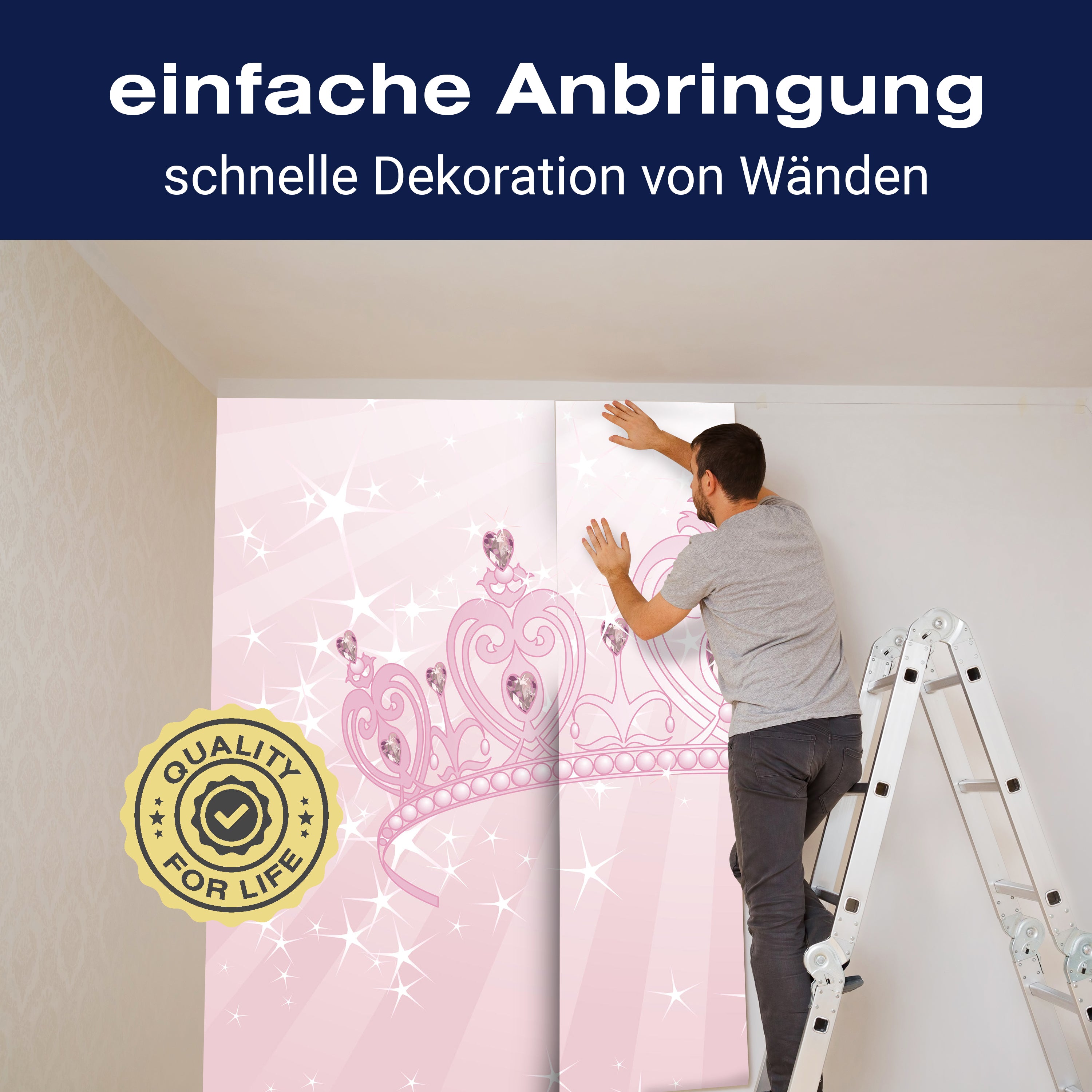 Fototapete Kinderzimmer Prinzessinnenkrone M0436 - Bild 3 Fototapete Kinderzimmer Prinzessinnenkrone M0436 - Bild 3