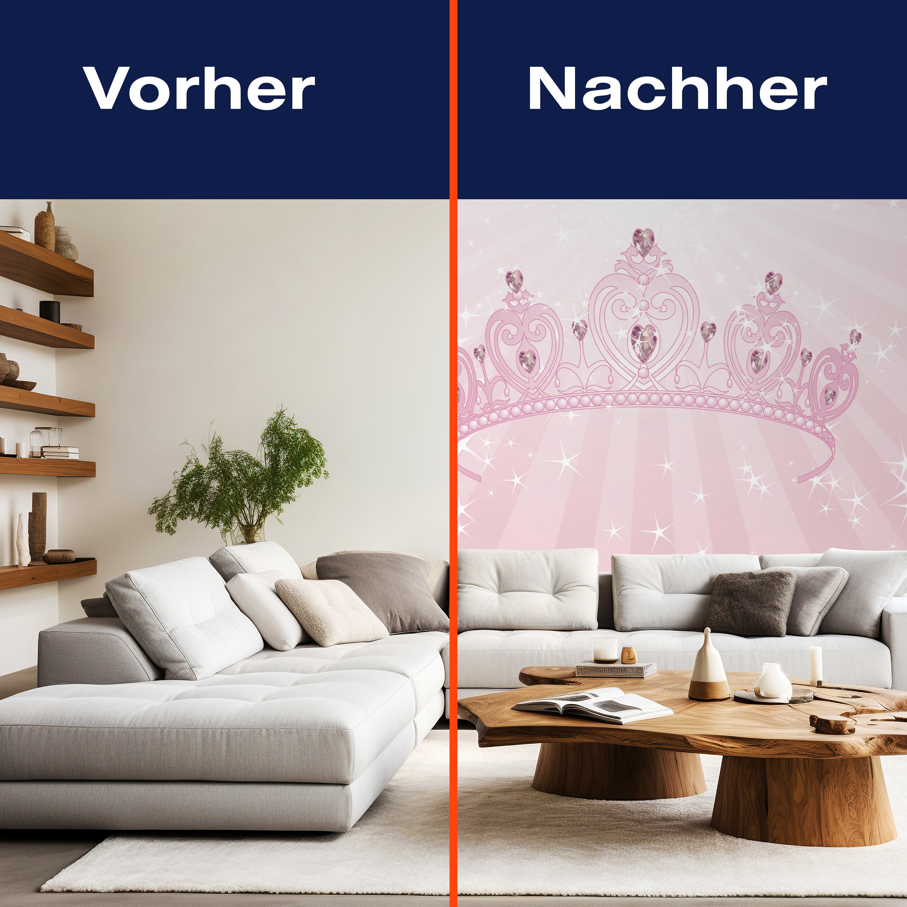 Fototapete Kinderzimmer Prinzessinnenkrone M0436 - Bild 9 Fototapete Kinderzimmer Prinzessinnenkrone M0436 - Bild 9