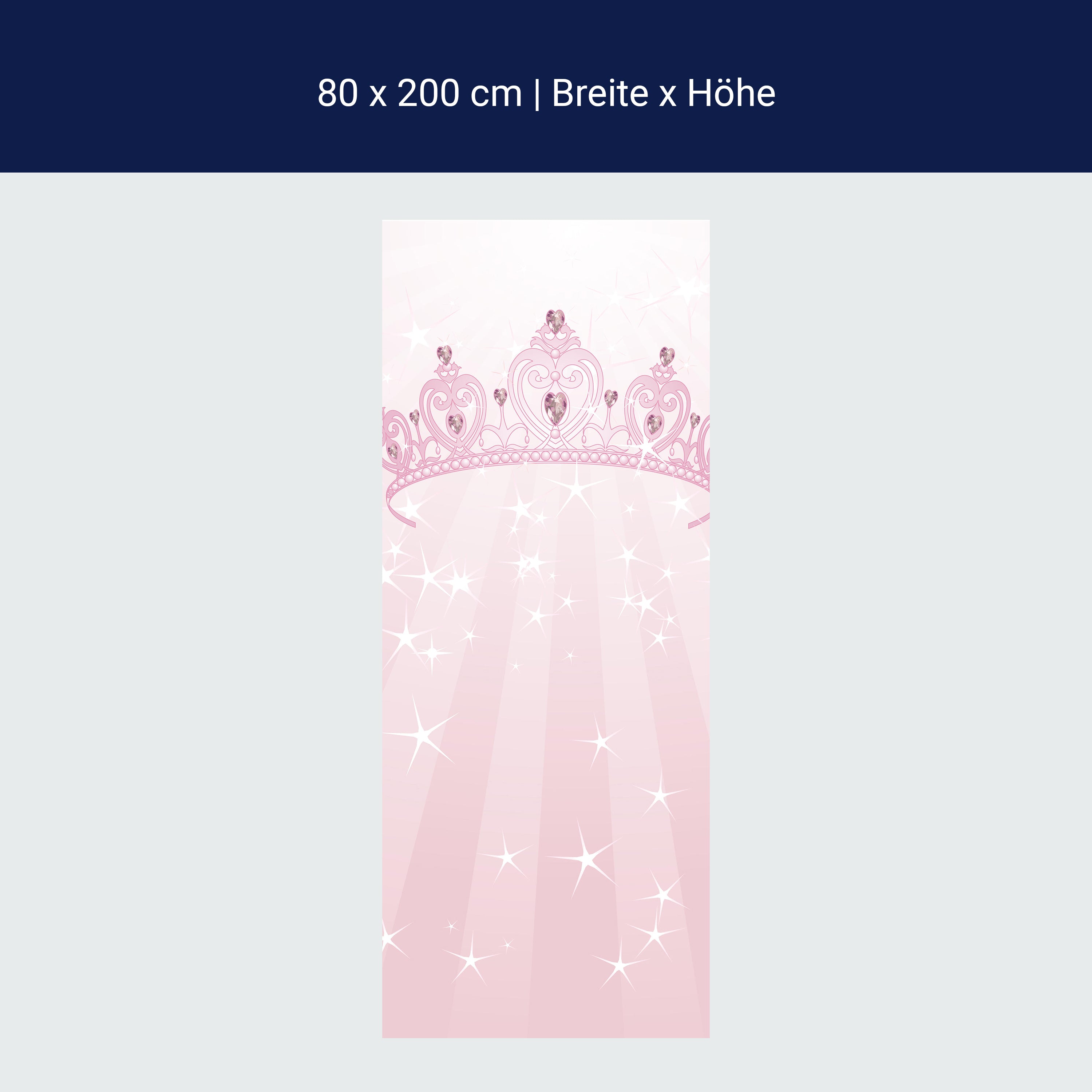 Türtapete Prinzessinnenkrone M0436 Türtapete Prinzessinnenkrone M0436