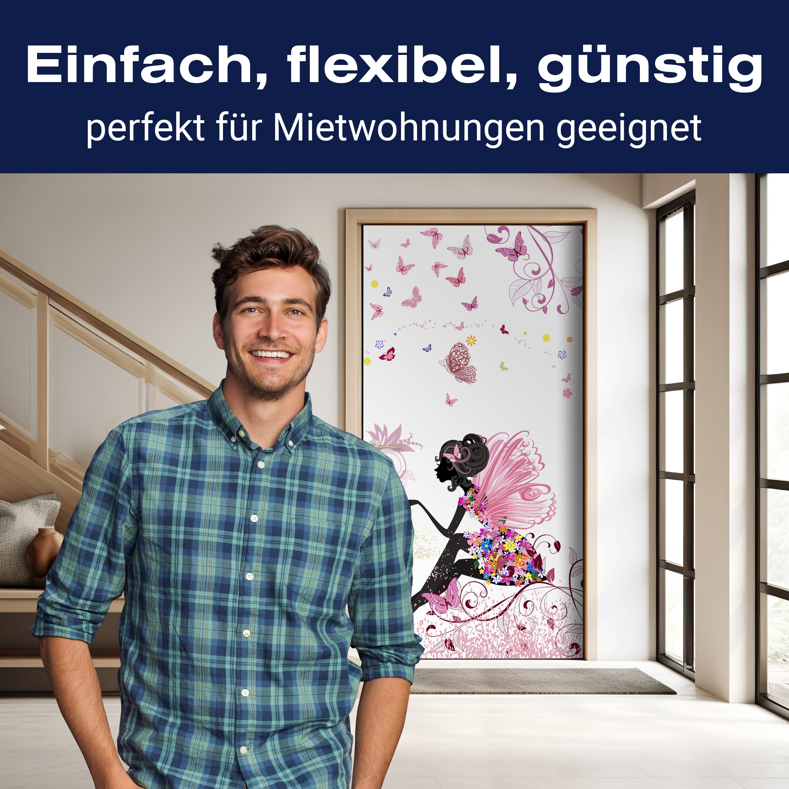 Türtapete Schmetterlingselfe M0438 - Bild 3 Türtapete Schmetterlingselfe M0438 - Bild 3