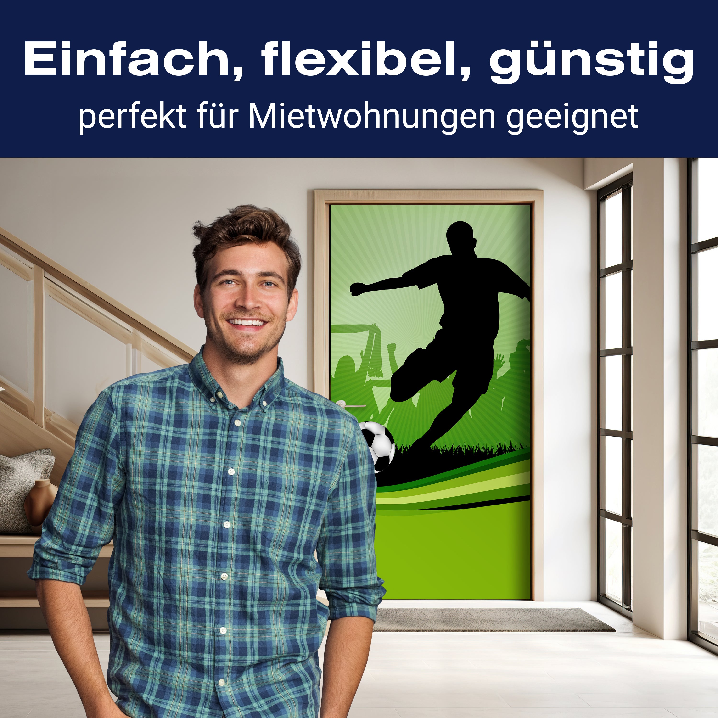 Türtapete Fussball M0439 - Bild 3 Türtapete Fussball M0439 - Bild 3