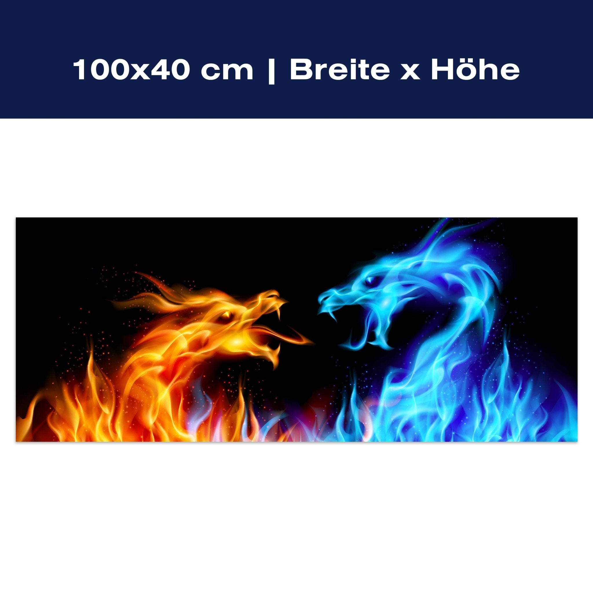 Leinwandbild Feuerdrachen M0440 Leinwandbild Feuerdrachen M0440