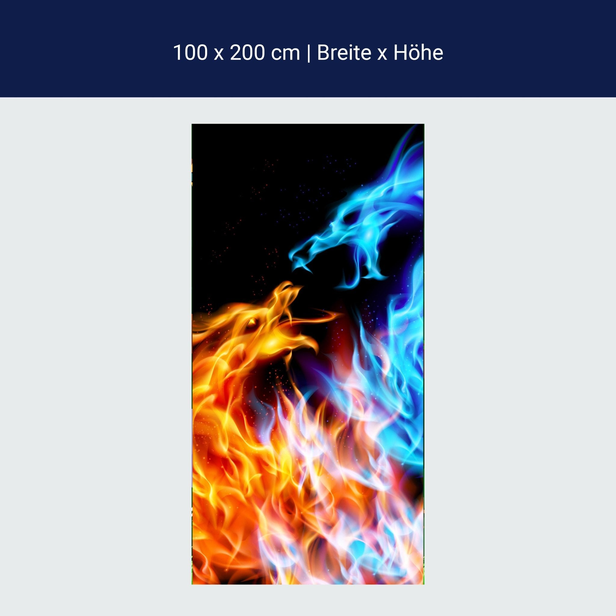 Türtapete Feuerdrachen M0440 Türtapete Feuerdrachen M0440