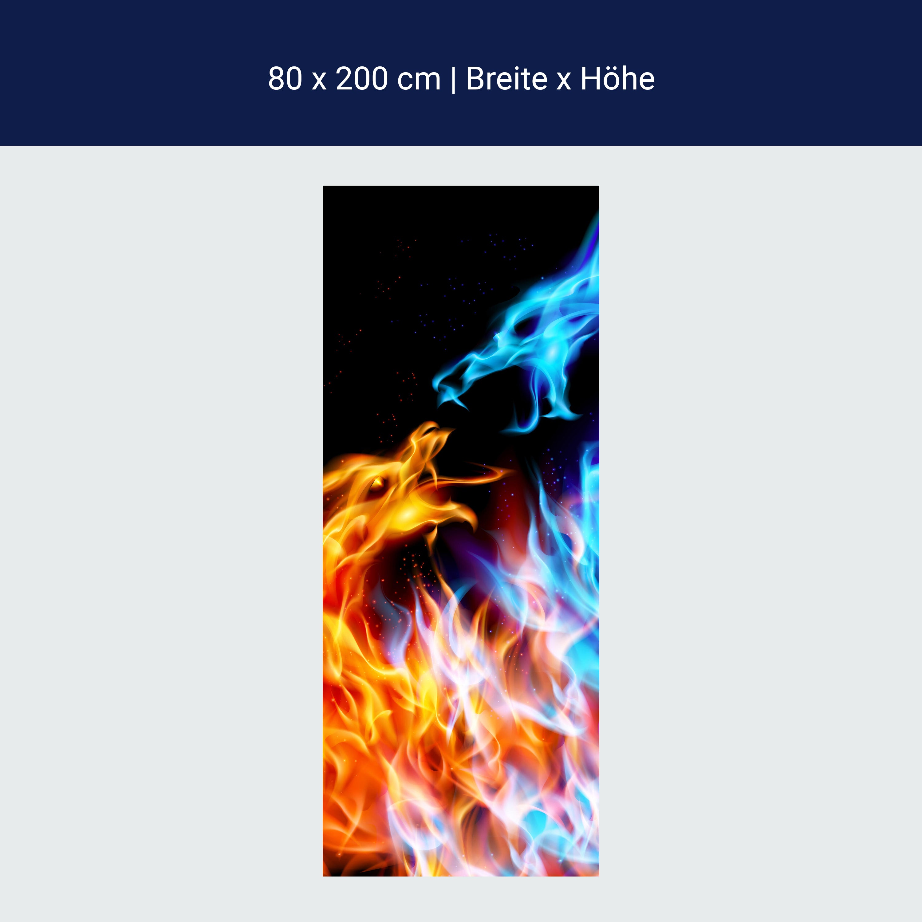 Türtapete Feuerdrachen M0440 Türtapete Feuerdrachen M0440