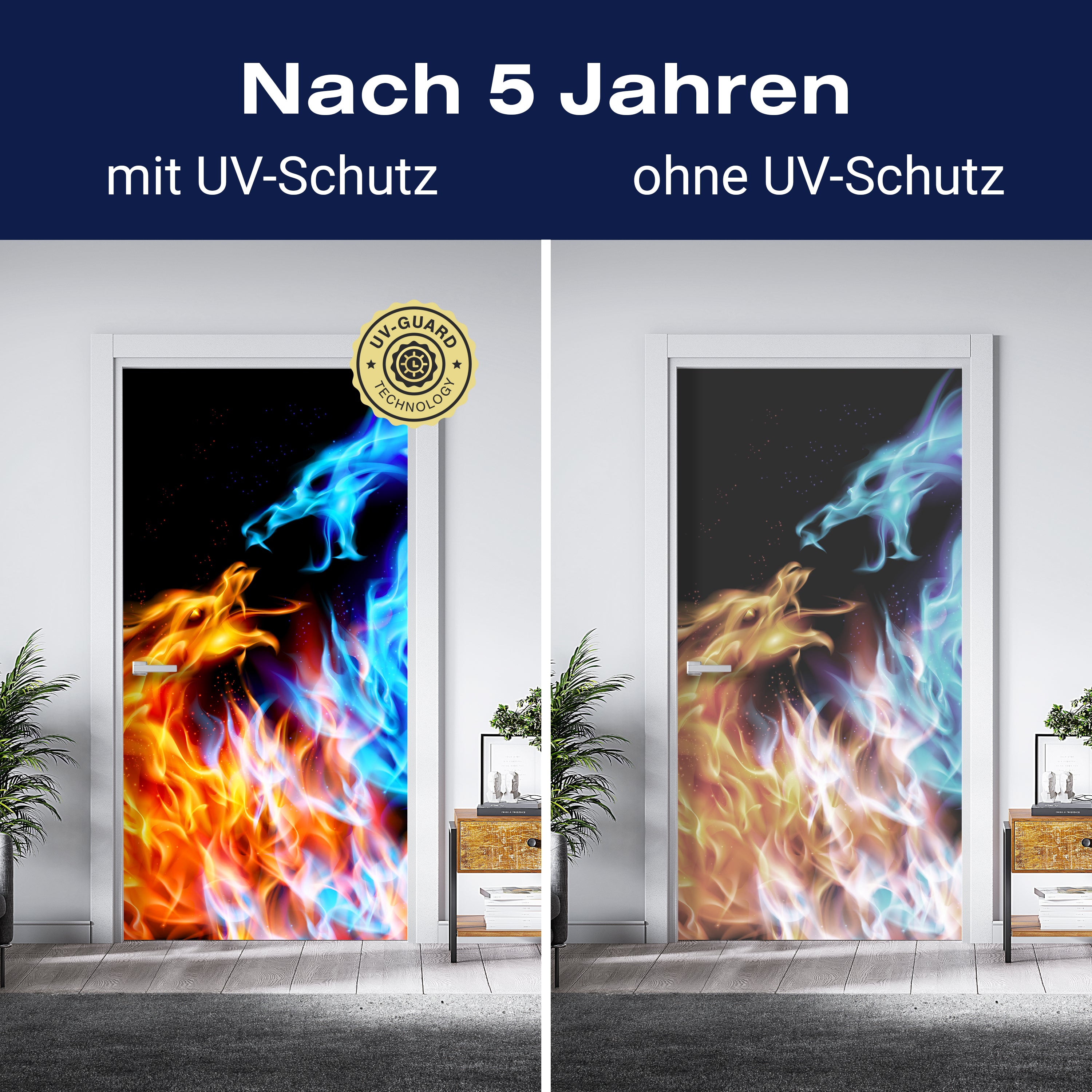 Türtapete Feuerdrachen M0440 - Bild 4 Türtapete Feuerdrachen M0440 - Bild 4