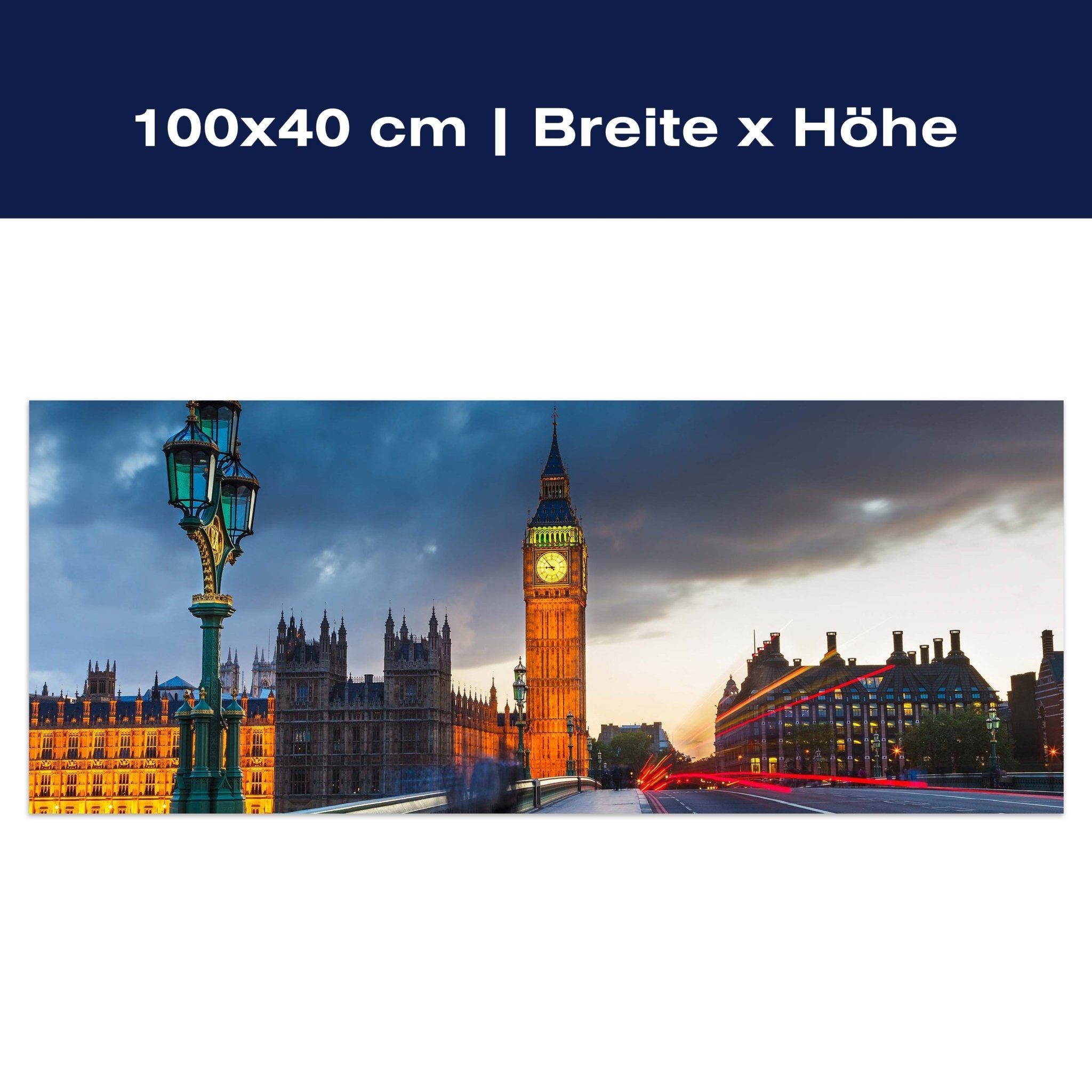 Leinwandbild Big Ben bei Nacht M0443 Leinwandbild Big Ben bei Nacht M0443