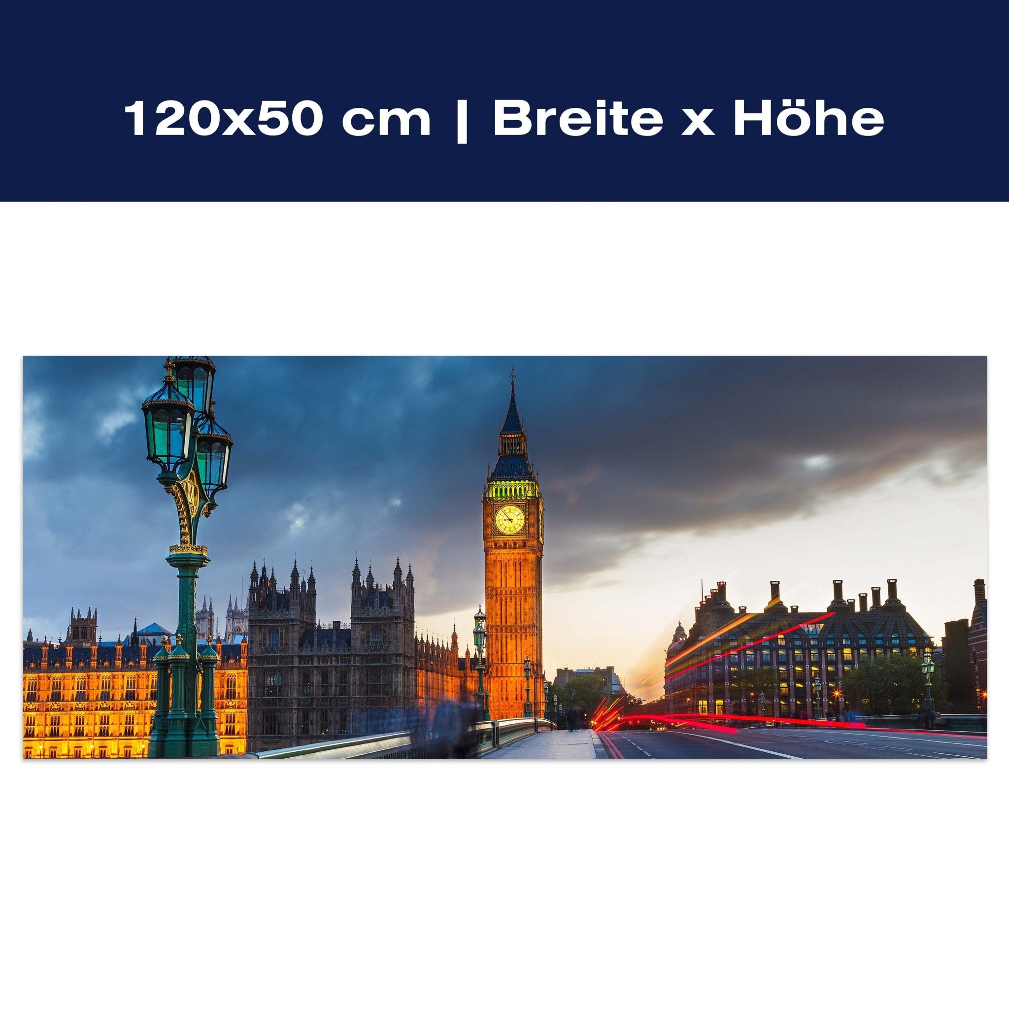 Leinwandbild Big Ben bei Nacht M0443 Leinwandbild Big Ben bei Nacht M0443