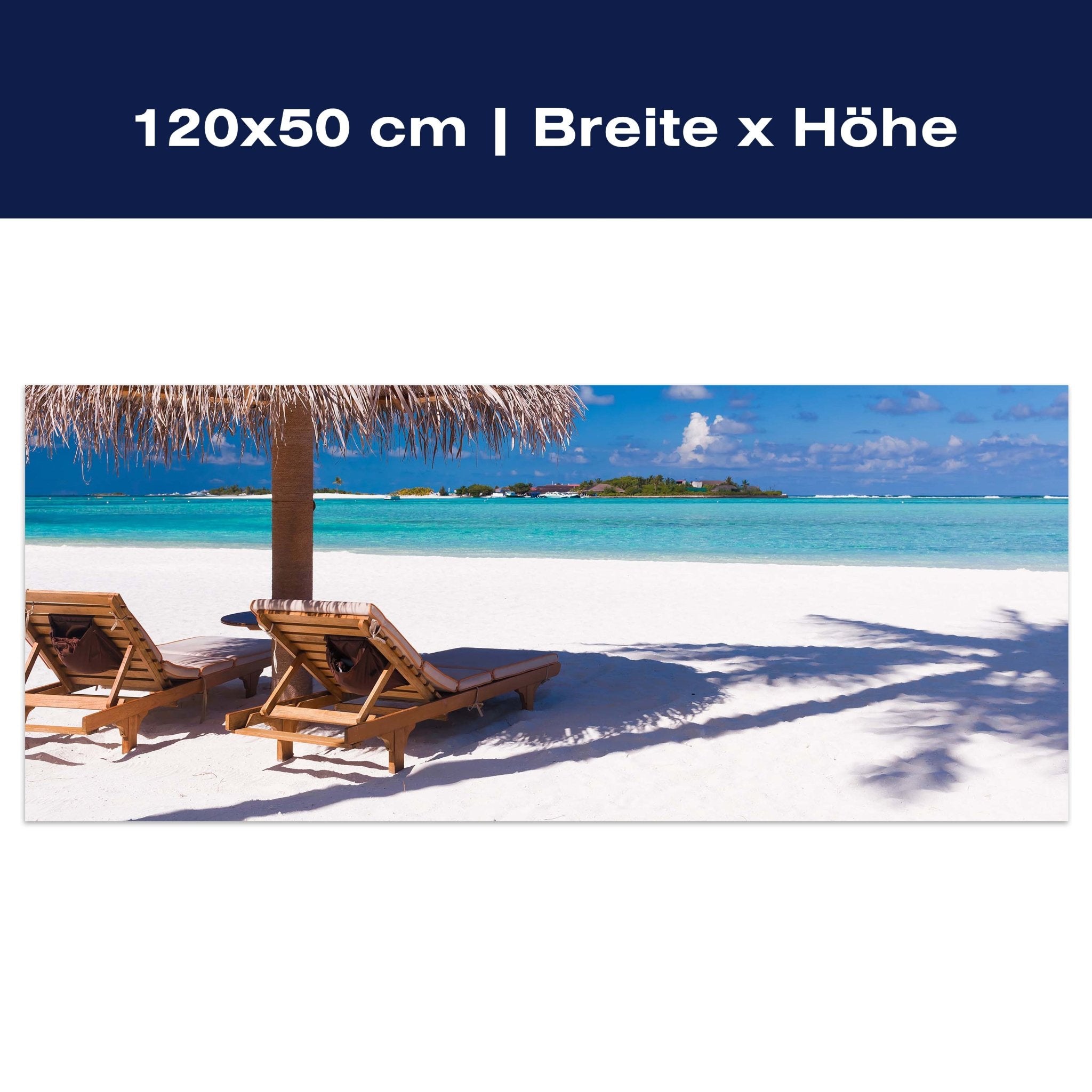 Leinwandbild Entspannung am Strand M0450 Leinwandbild Entspannung am Strand M0450