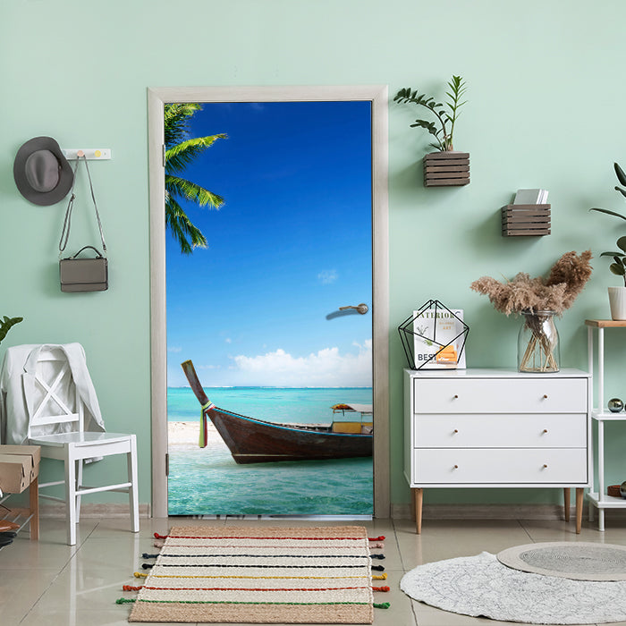 Türtapete Fischerboot am Strand M0452 - Bild 1 Türtapete Fischerboot am Strand M0452 - Bild 1