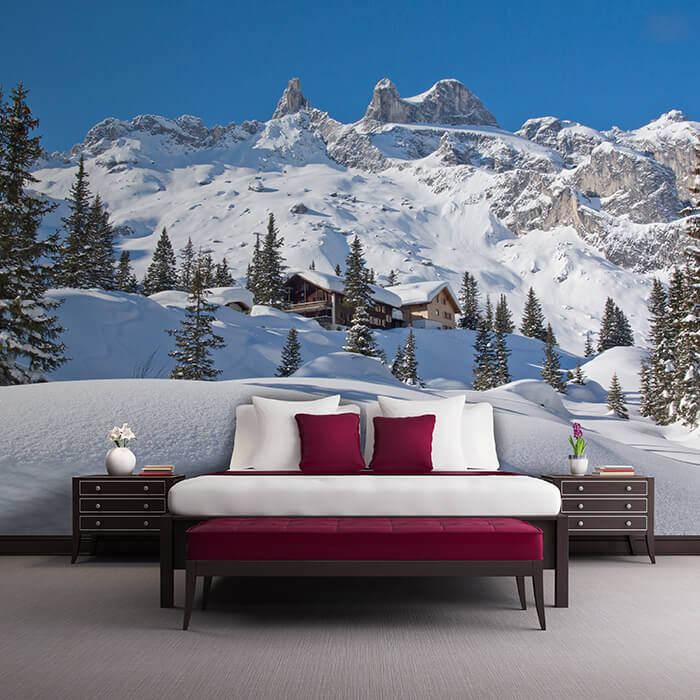 Fototapete Verschneite Alpen M0454 - Bild 1 Fototapete Verschneite Alpen M0454 - Bild 1