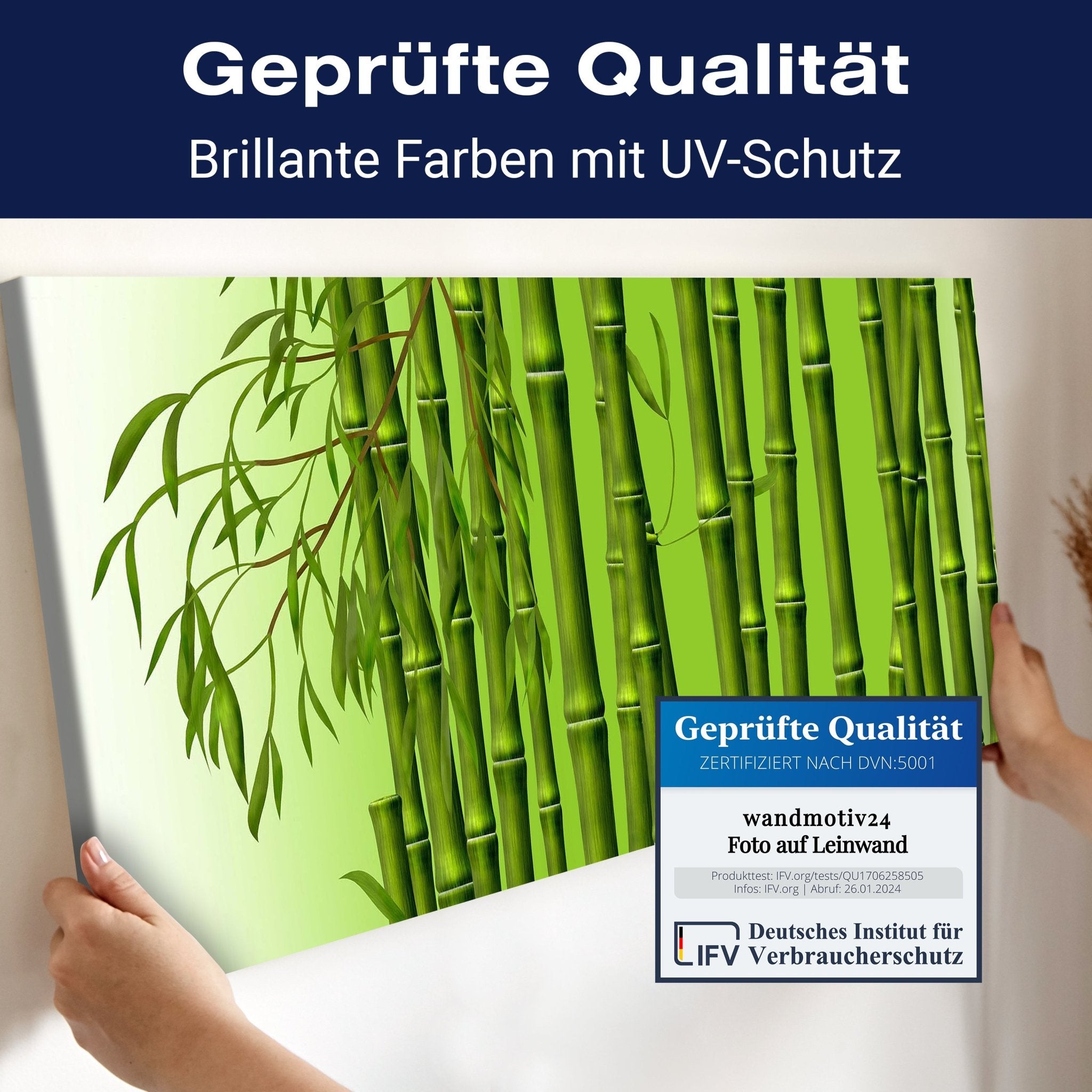 Leinwandbild Bambuszweige M0461 kaufen - Bild 4 Leinwandbild Bambuszweige M0461 kaufen - Bild 4