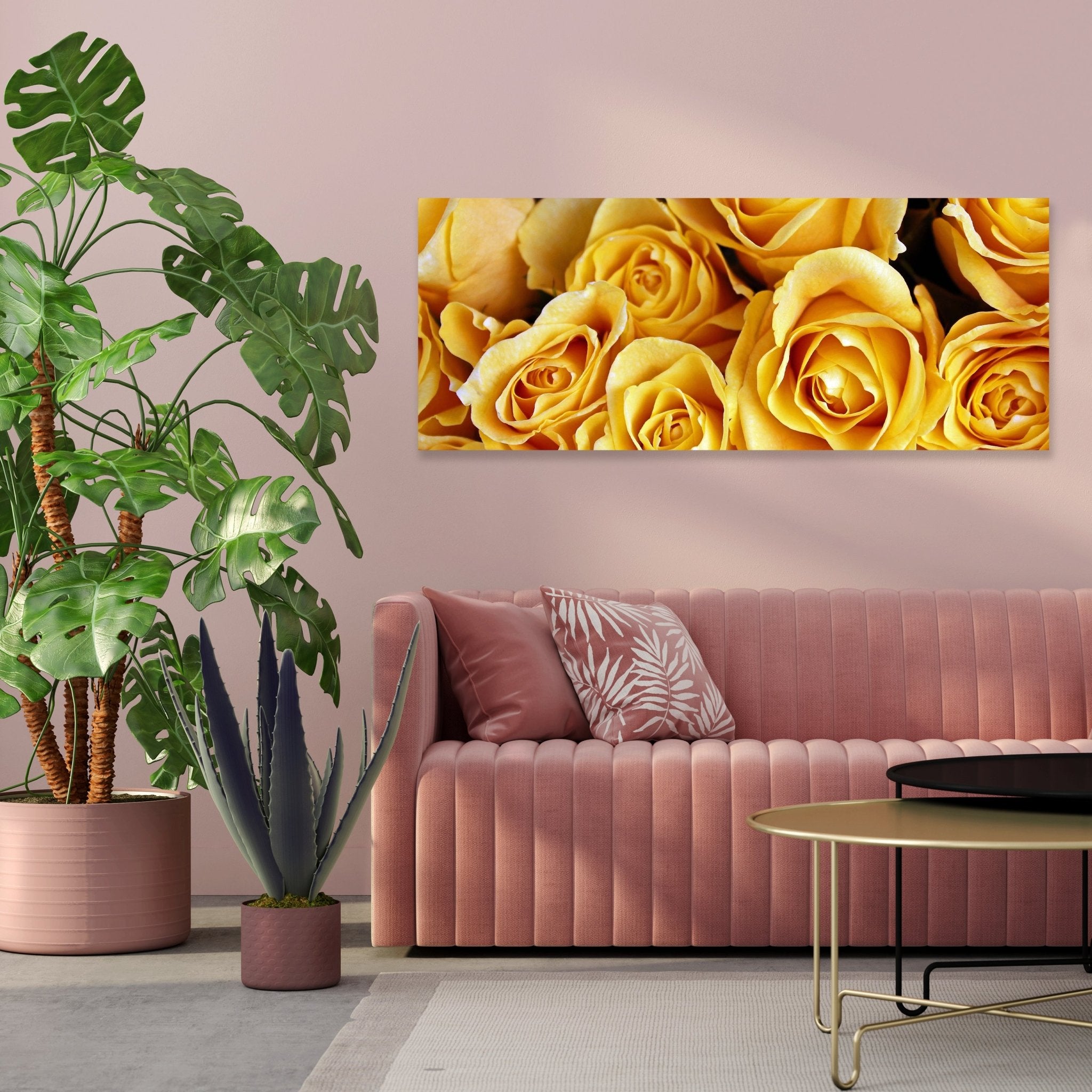 Leinwandbild Gelbe Rosen M0462 kaufen - Bild 3 Leinwandbild Gelbe Rosen M0462 kaufen - Bild 3