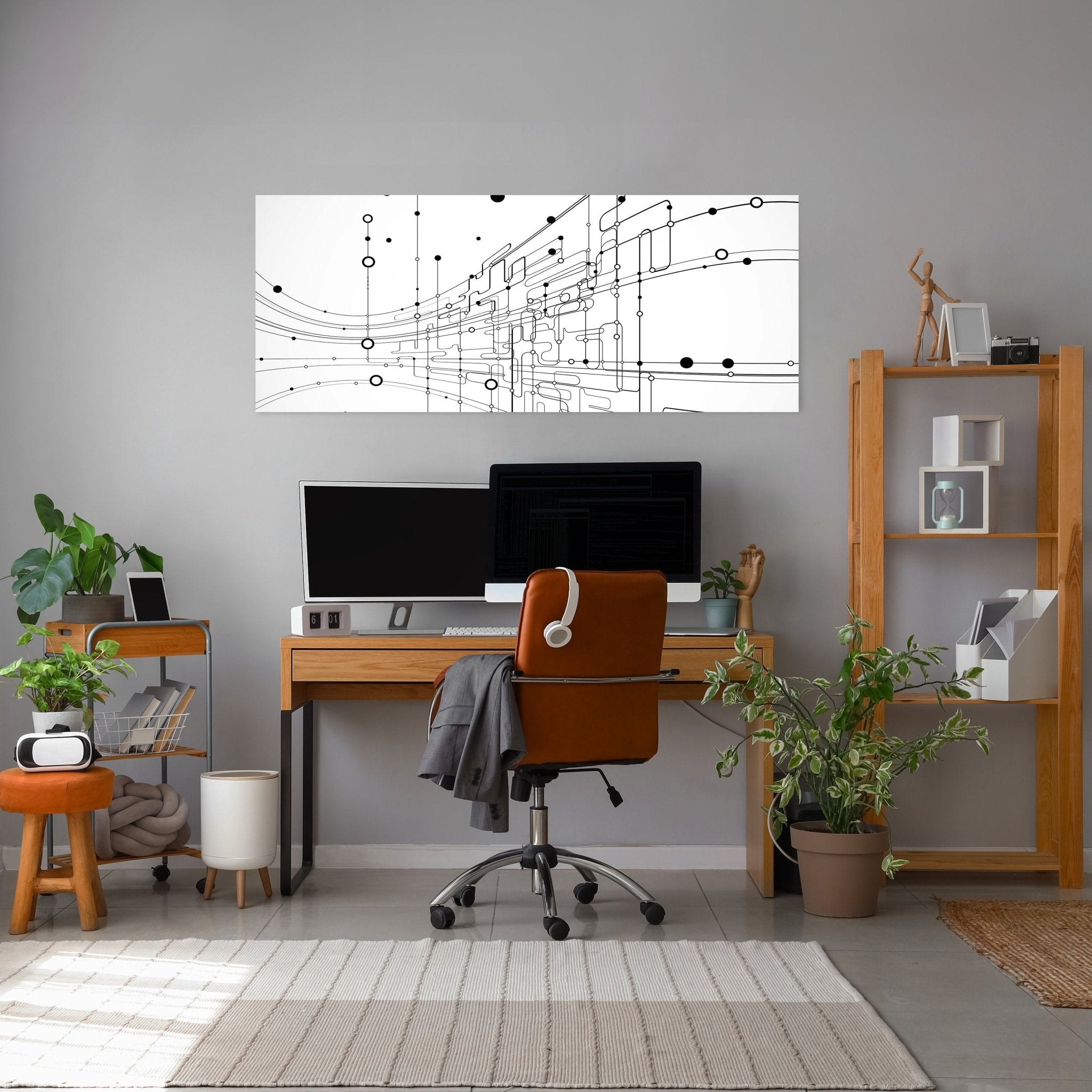 Leinwandbild Abstrakte Verbindungen M0463 kaufen - Bild 3 Leinwandbild Abstrakte Verbindungen M0463 kaufen - Bild 3