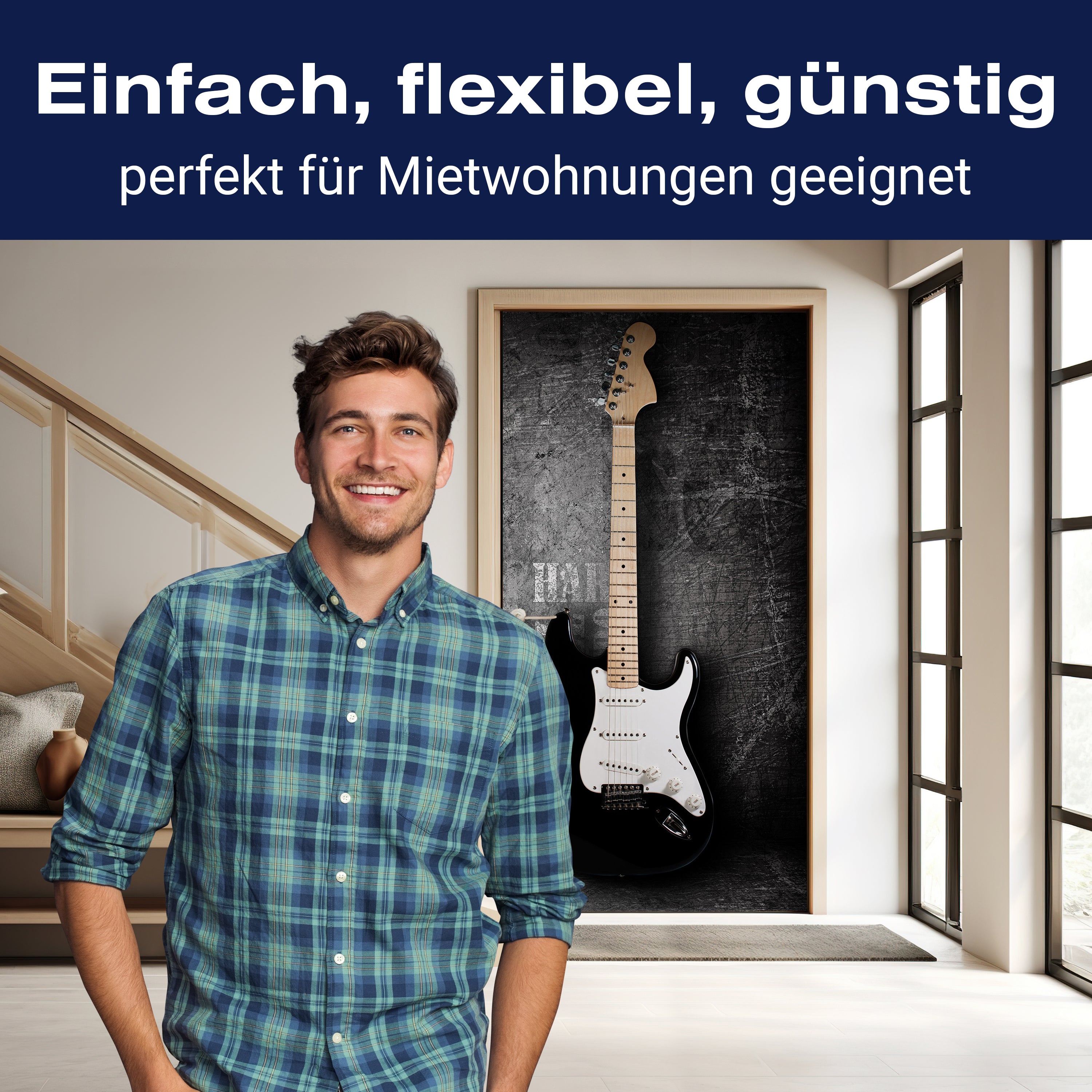 Türtapete E-Gitarre M0466 - Bild 3 Türtapete E-Gitarre M0466 - Bild 3