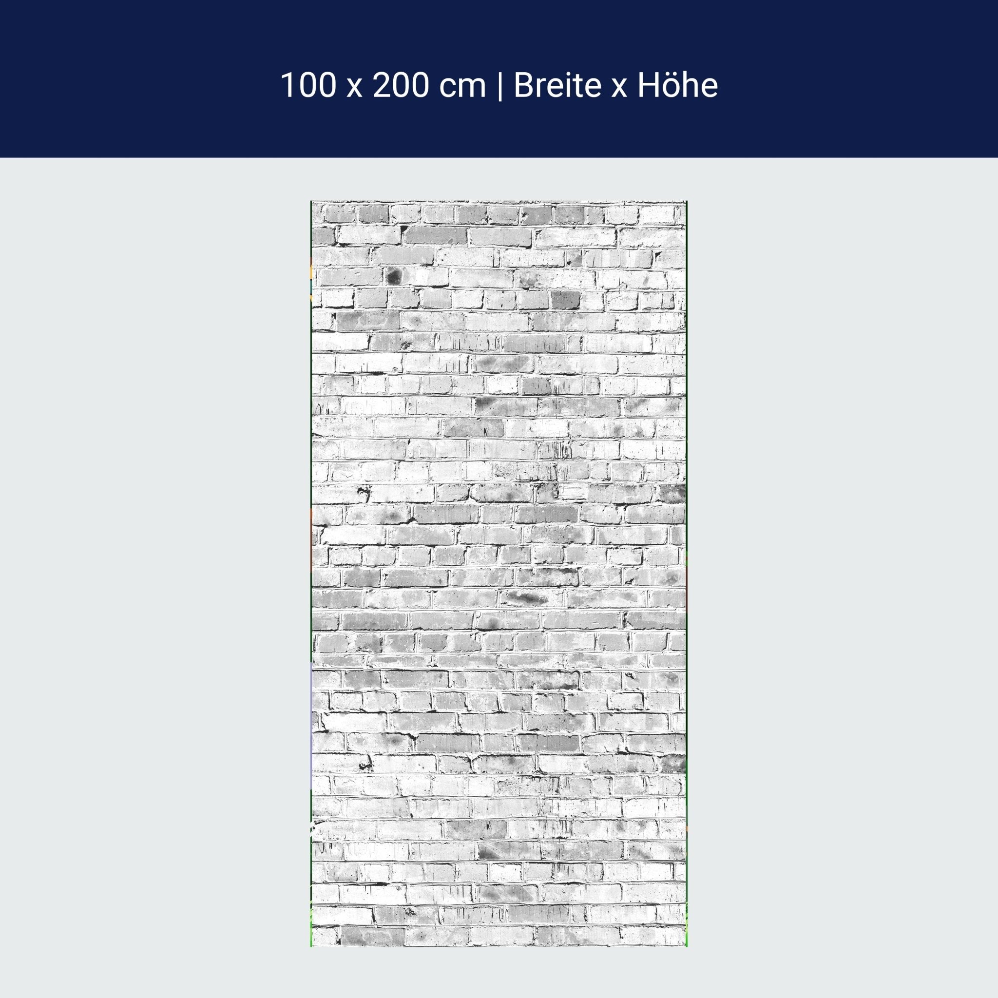 Türtapete Klinkersteine Grau M0471 Türtapete Klinkersteine Grau M0471