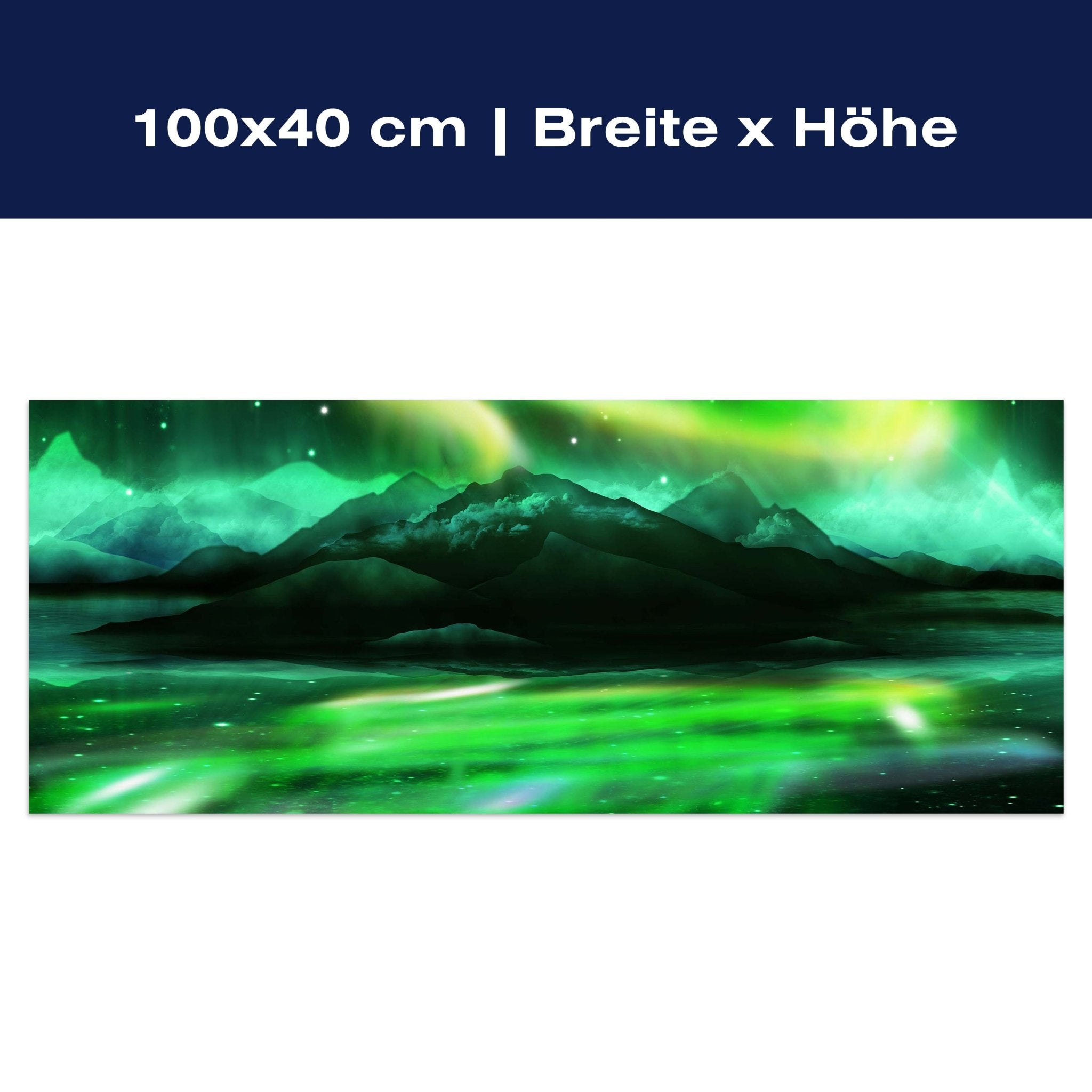 Leinwandbild Grünes Nordlicht M0475 Leinwandbild Grünes Nordlicht M0475