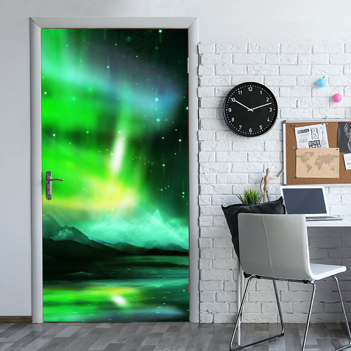 Türtapete Grünes Nordlicht M0475 - Bild 1 Türtapete Grünes Nordlicht M0475 - Bild 1