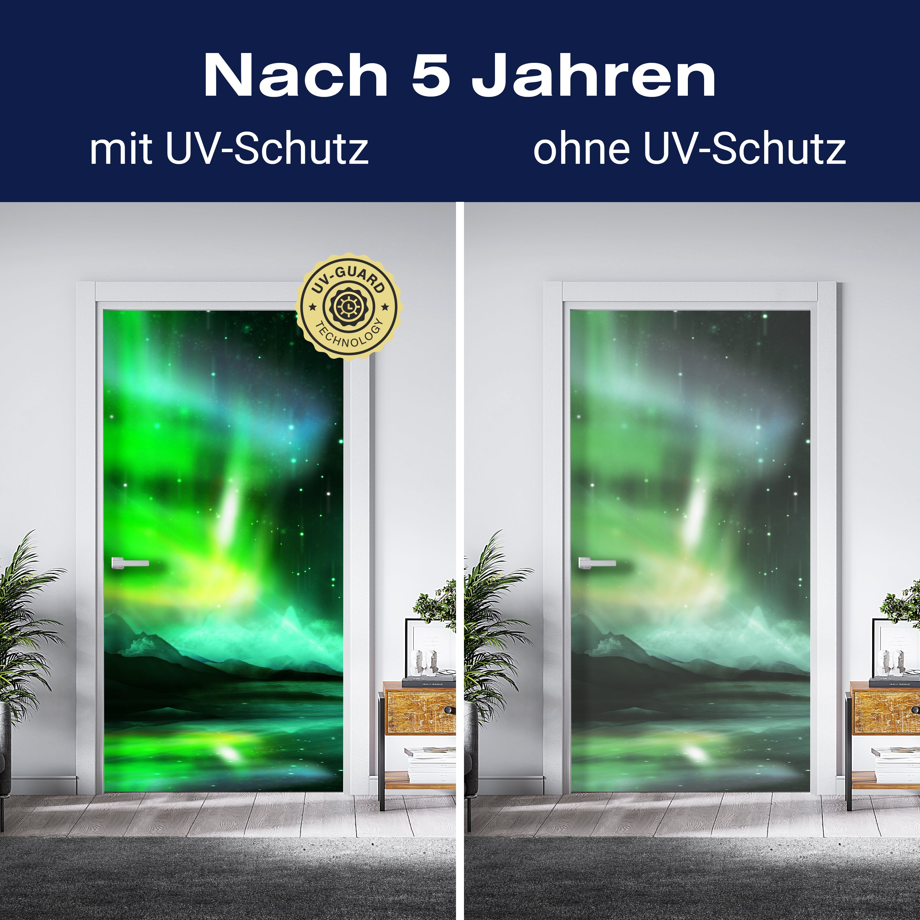 Türtapete Grünes Nordlicht M0475 - Bild 4 Türtapete Grünes Nordlicht M0475 - Bild 4