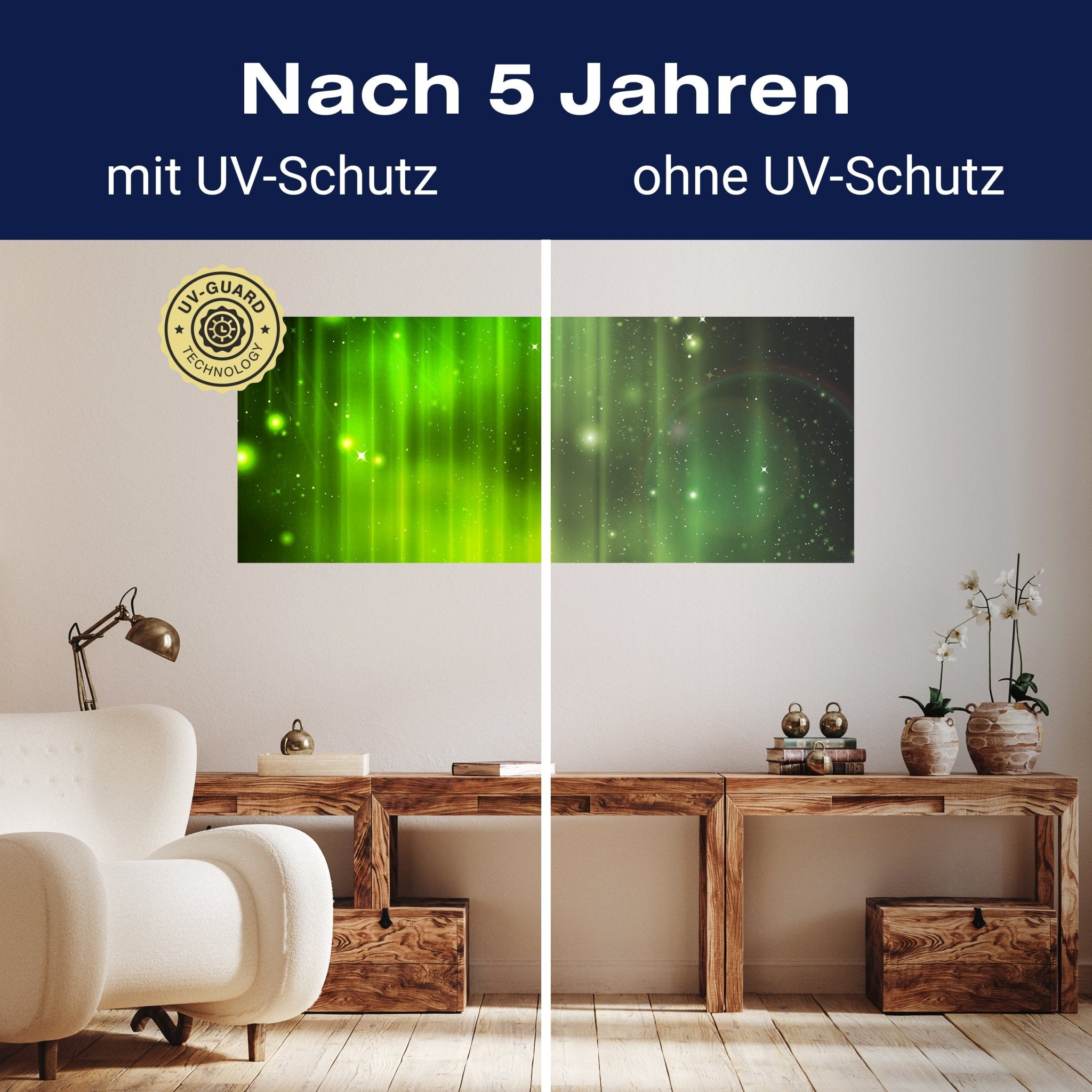 Leinwandbild Grüner Nebel M0476 kaufen - Bild 9 Leinwandbild Grüner Nebel M0476 kaufen - Bild 9