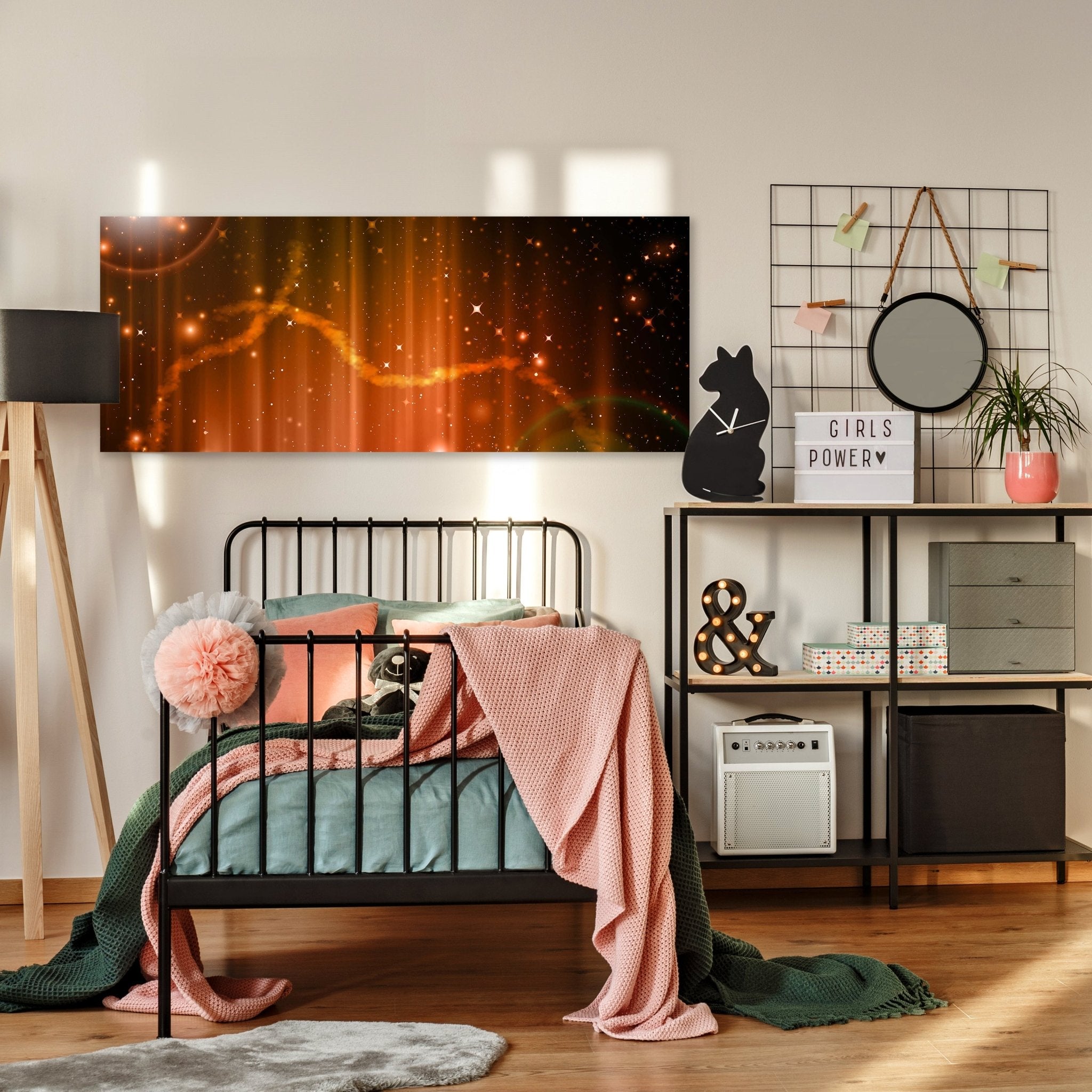 Leinwandbild Orangener Nebel M0477 kaufen - Bild 3 Leinwandbild Orangener Nebel M0477 kaufen - Bild 3