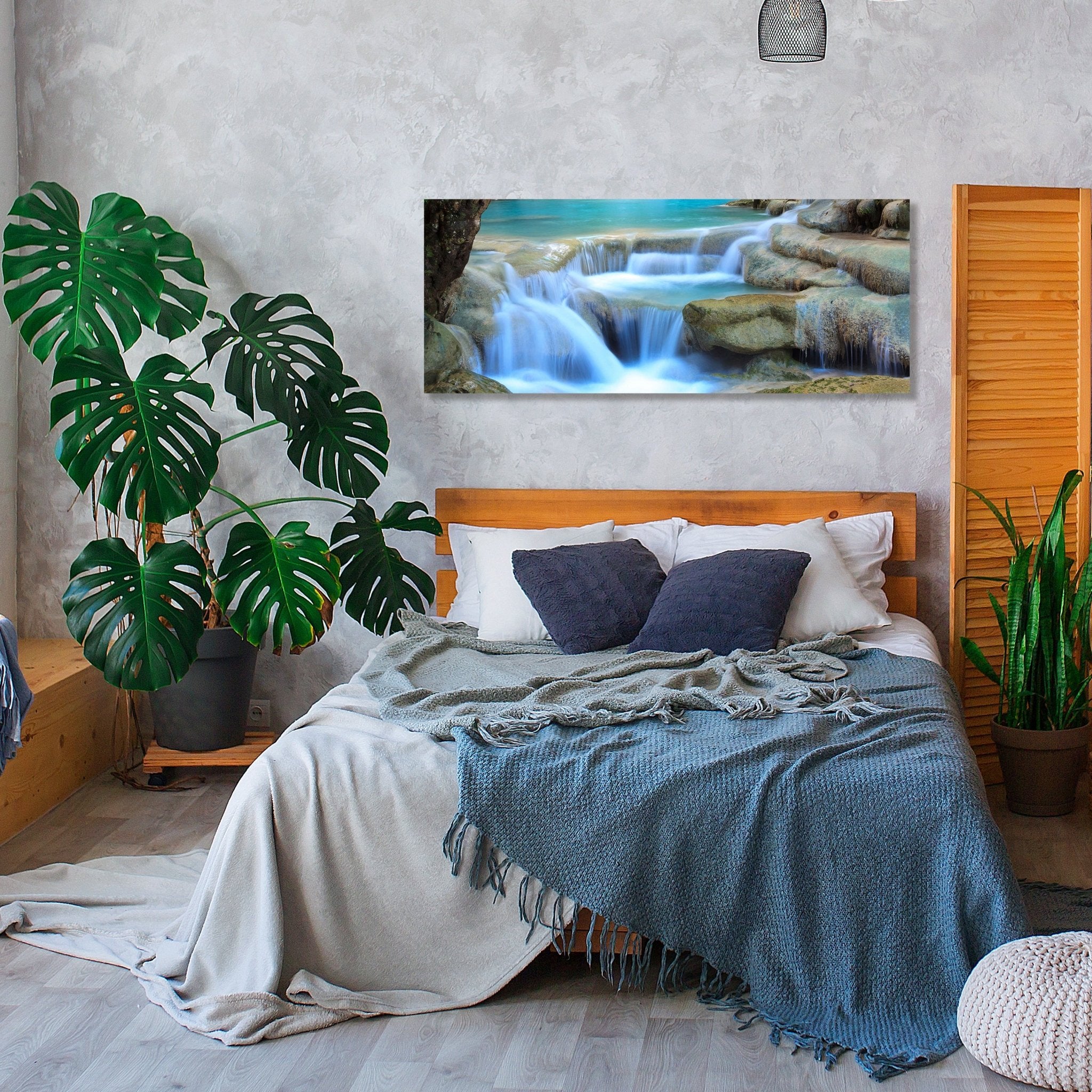 Leinwandbild Wasserfall im Wald M0485 kaufen - Bild 2 Leinwandbild Wasserfall im Wald M0485 kaufen - Bild 2