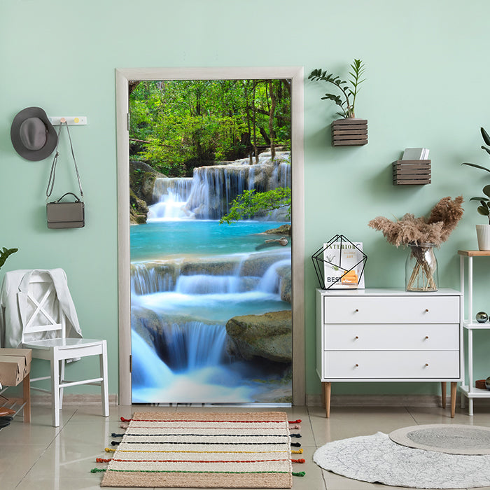 Türtapete Wasserfall im Wald M0485 - Bild 1 Türtapete Wasserfall im Wald M0485 - Bild 1