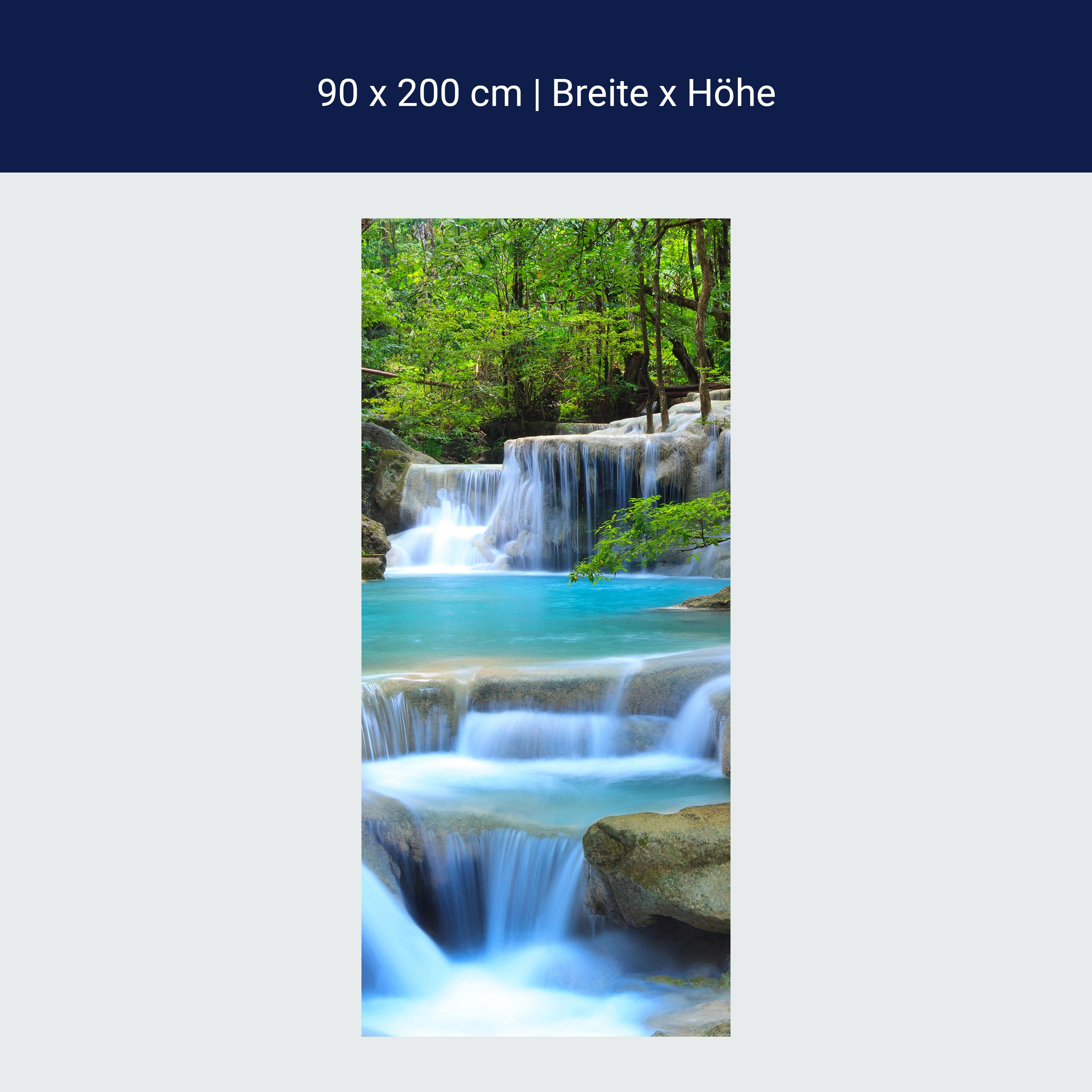 Türtapete Wasserfall im Wald M0485 Türtapete Wasserfall im Wald M0485