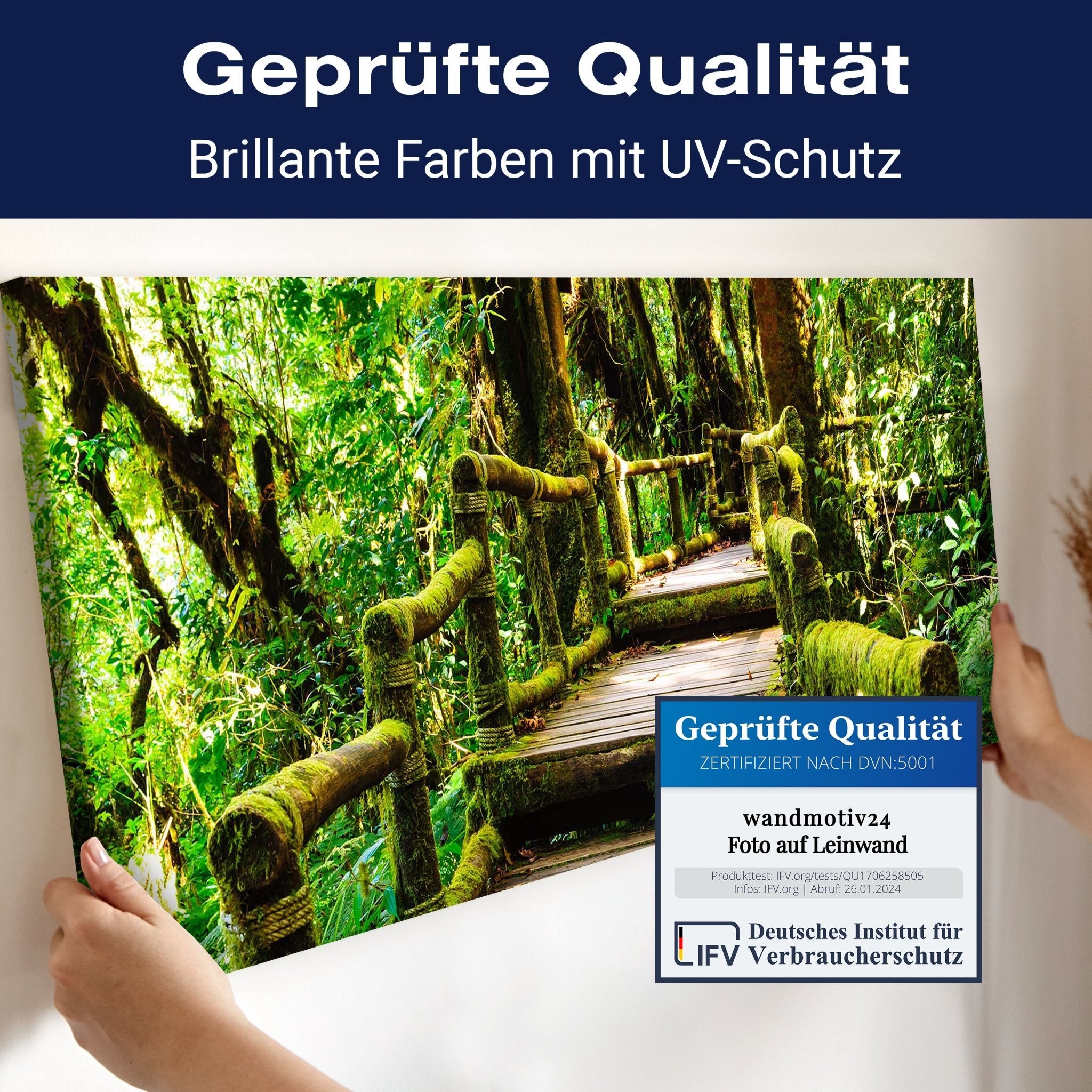 Leinwandbild Treppe im Urwald M0486 kaufen - Bild 4 Leinwandbild Treppe im Urwald M0486 kaufen - Bild 4