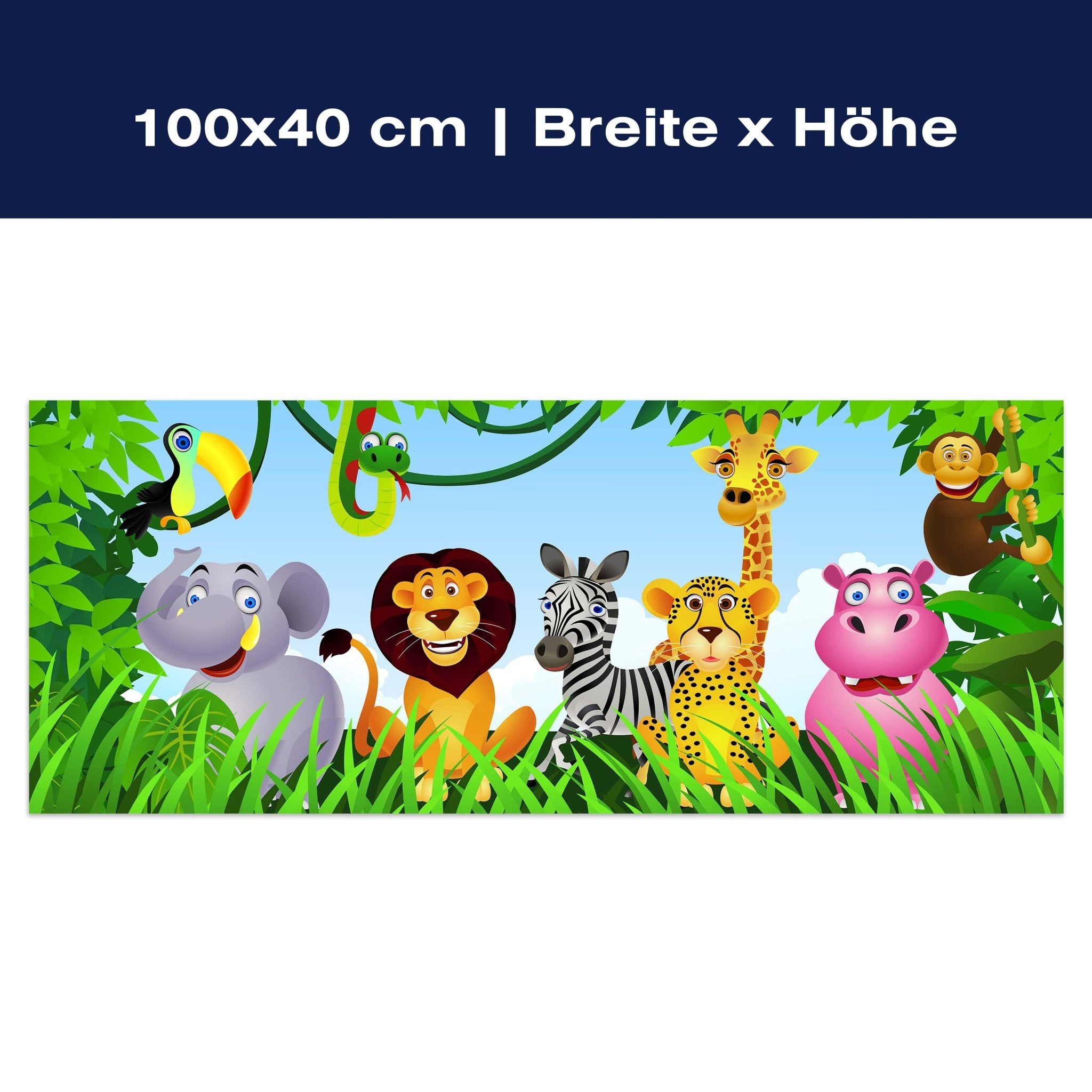 Leinwandbild Dschungelfreunde M0496 Leinwandbild Dschungelfreunde M0496