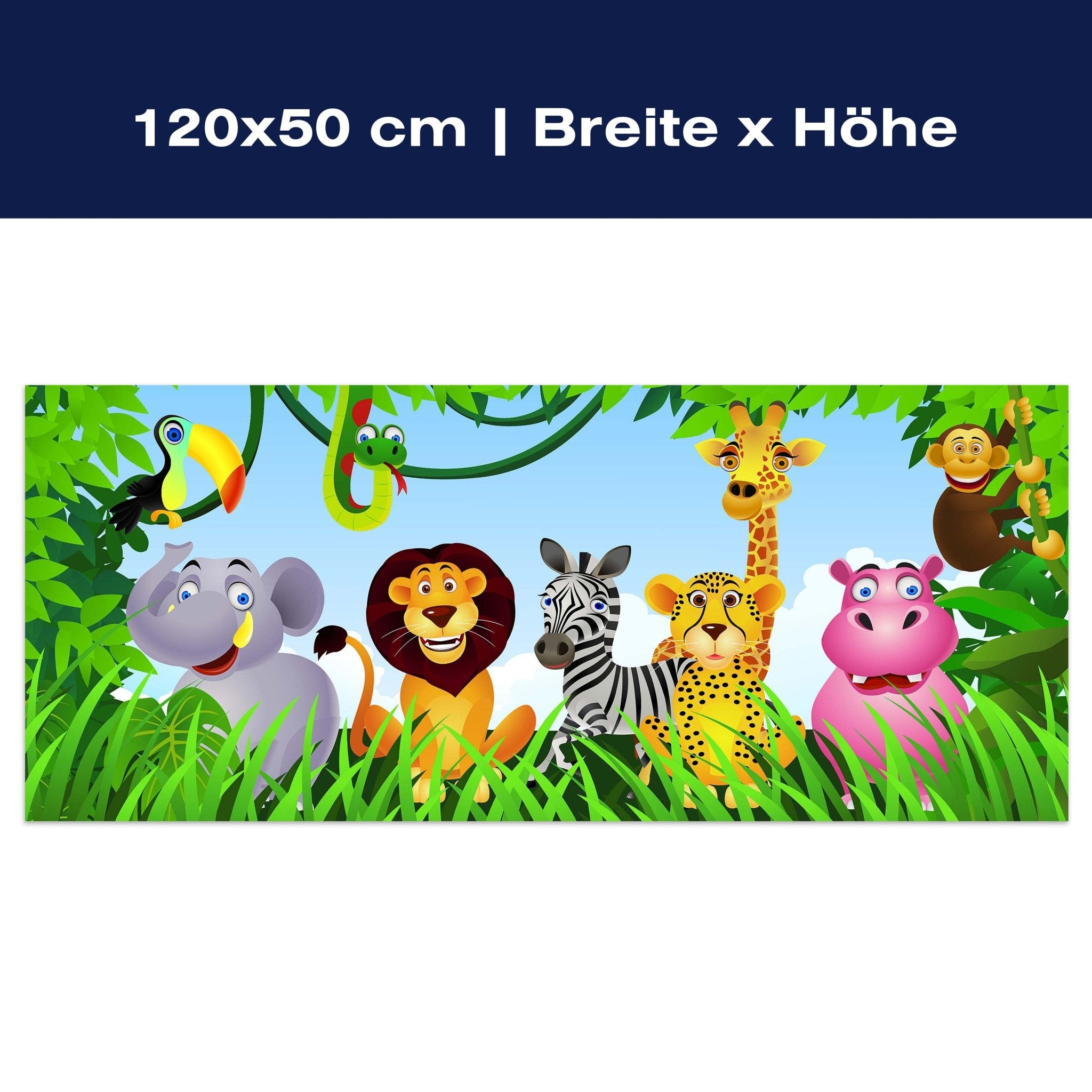 Leinwandbild Dschungelfreunde M0496 Leinwandbild Dschungelfreunde M0496