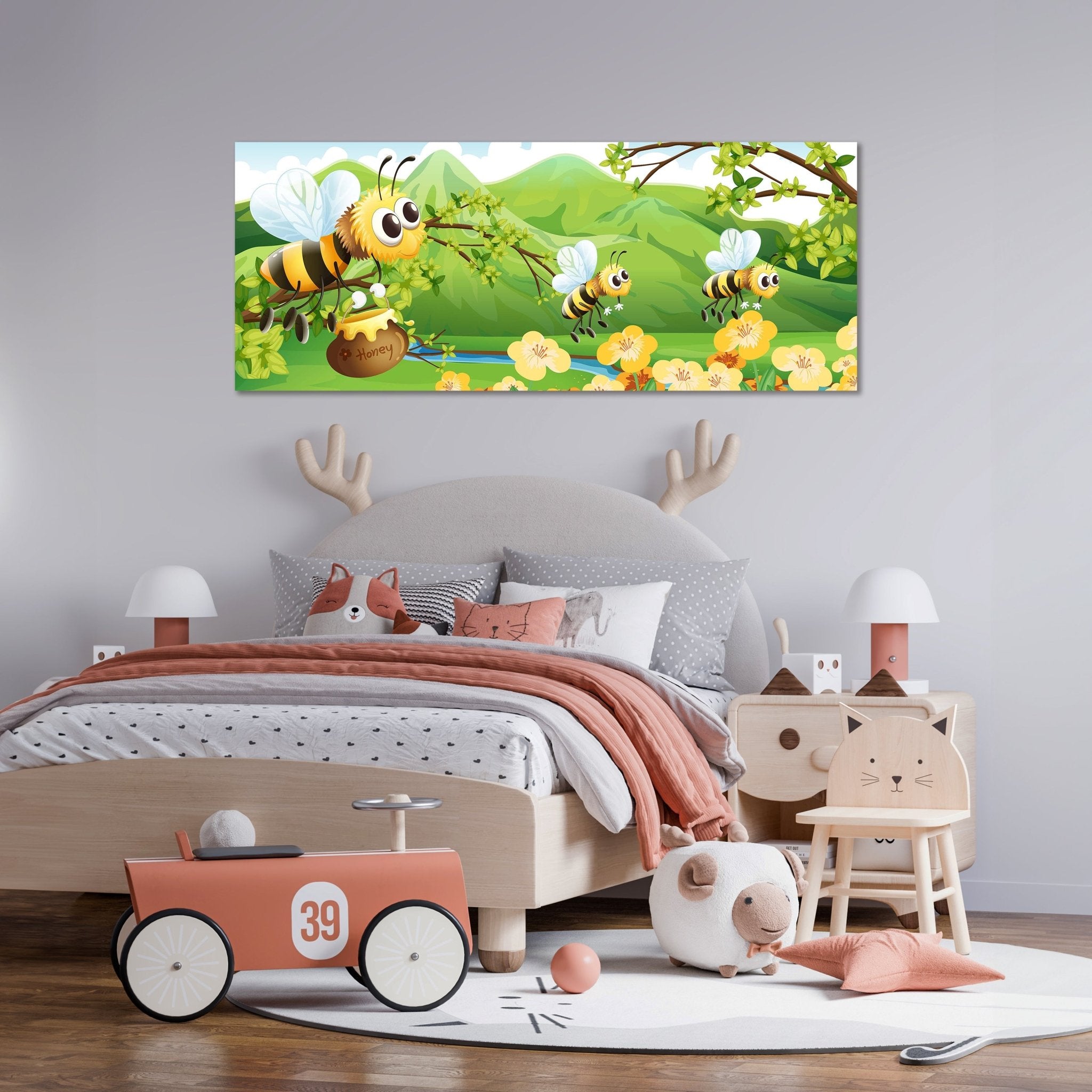 Leinwandbild Honigbienen M0497 kaufen - Bild 2 Leinwandbild Honigbienen M0497 kaufen - Bild 2