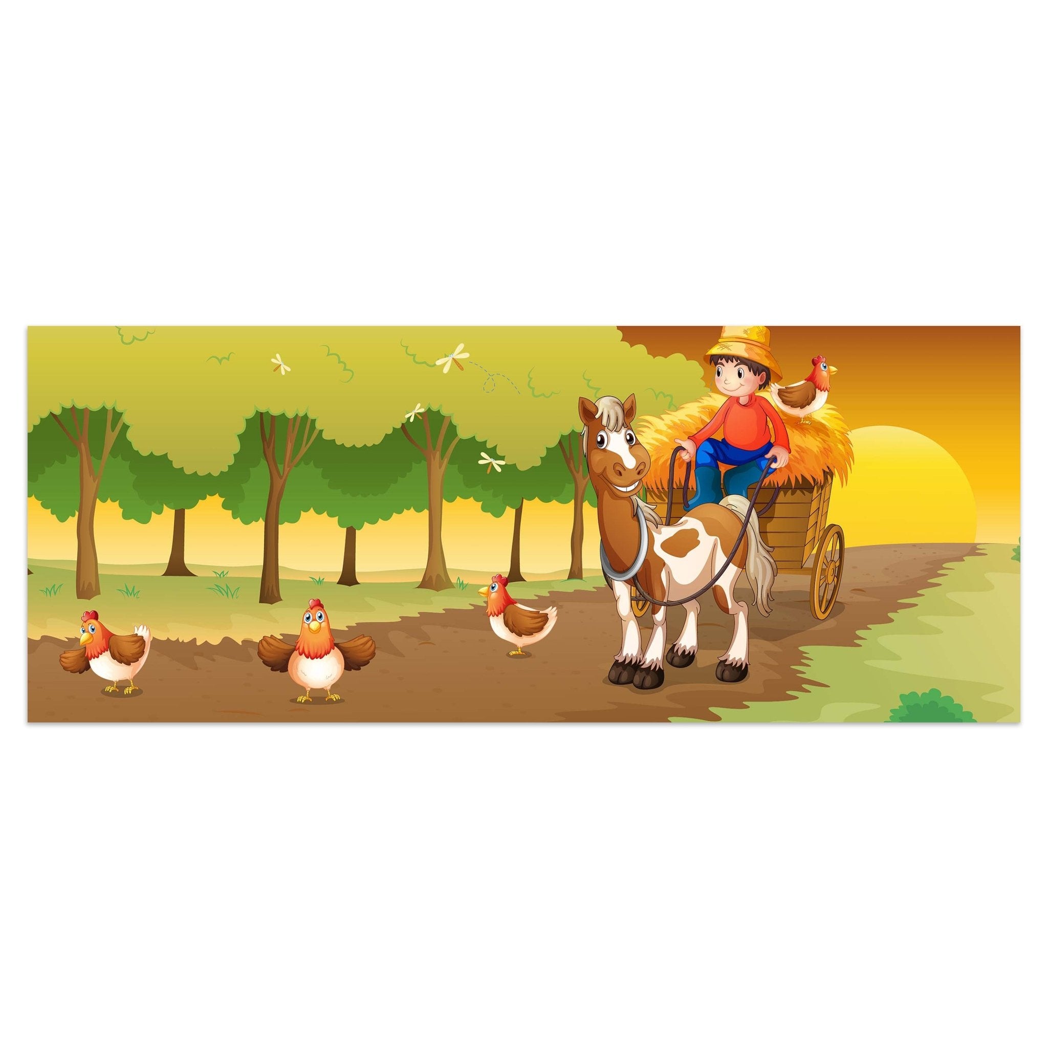 Leinwandbild Farmer mit Pferdekutsche M0499 kaufen - Bild 1 Leinwandbild Farmer mit Pferdekutsche M0499 kaufen - Bild 1