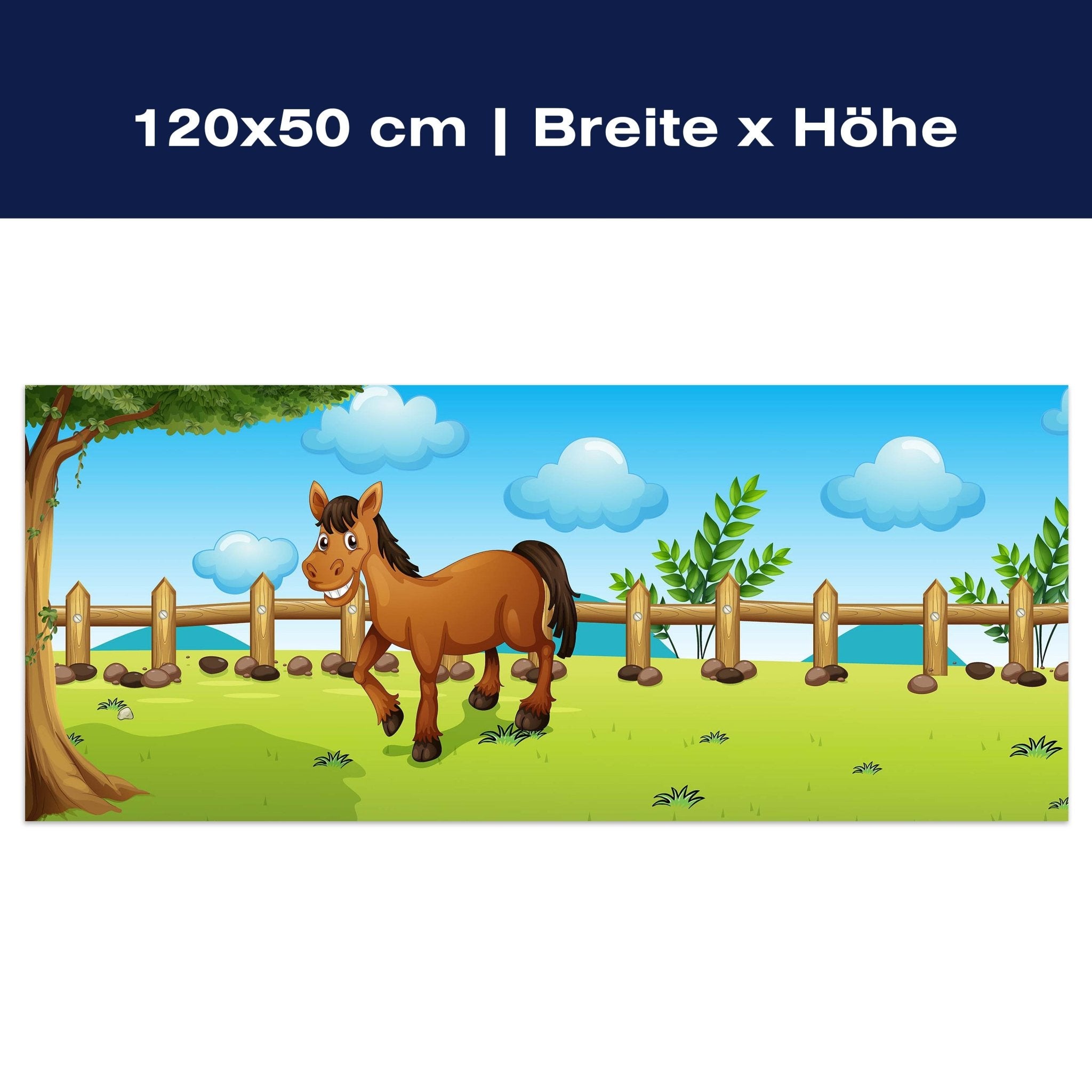 Leinwandbild Pferde auf der Wiese M0500 Leinwandbild Pferde auf der Wiese M0500