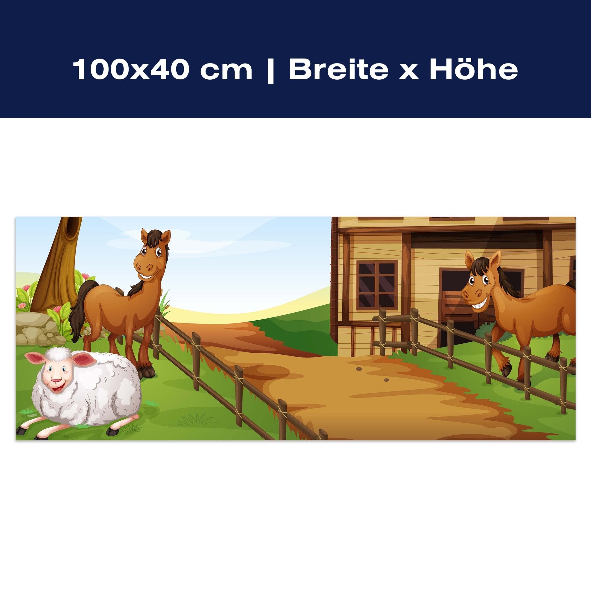 Leinwandbild Pferdefarm M0501 Leinwandbild Pferdefarm M0501