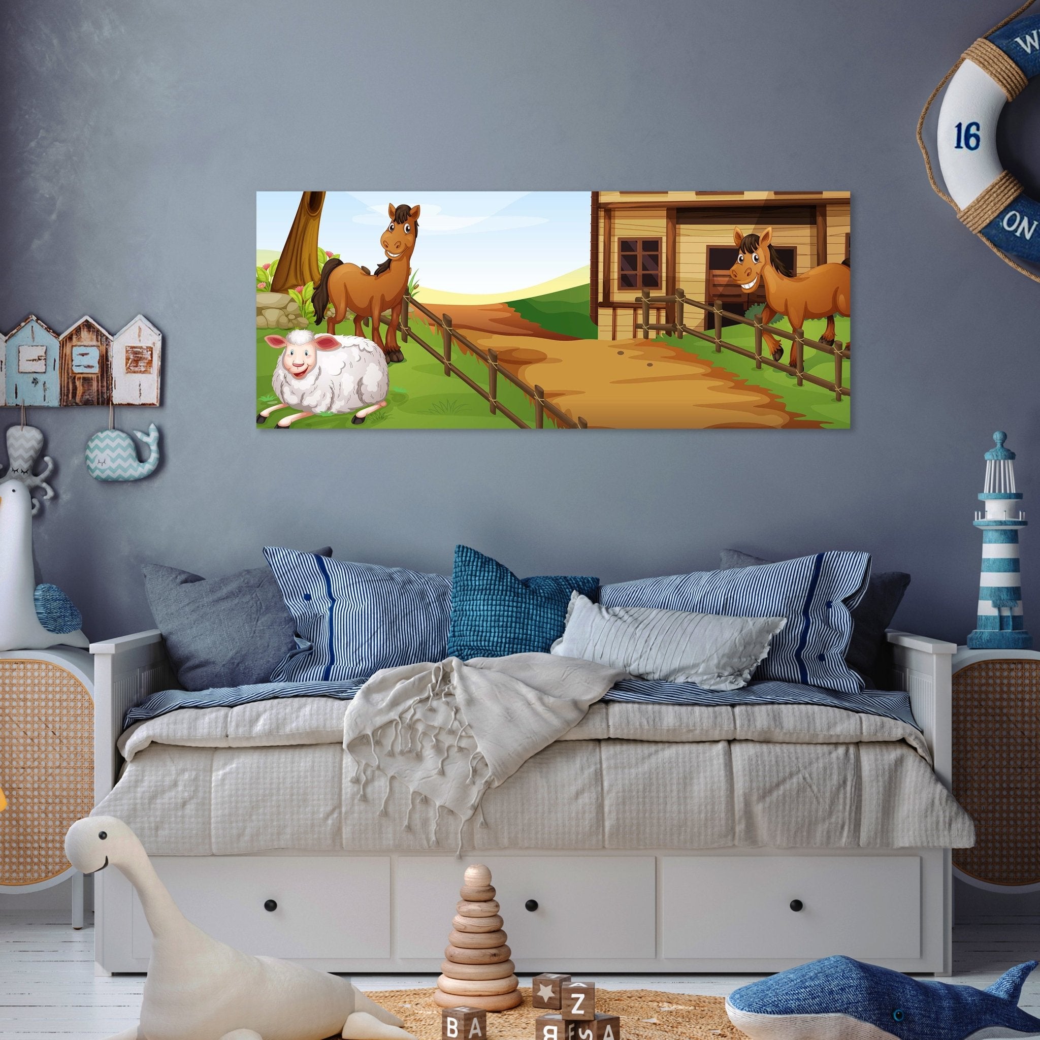 Leinwandbild Pferdefarm M0501 kaufen - Bild 3 Leinwandbild Pferdefarm M0501 kaufen - Bild 3