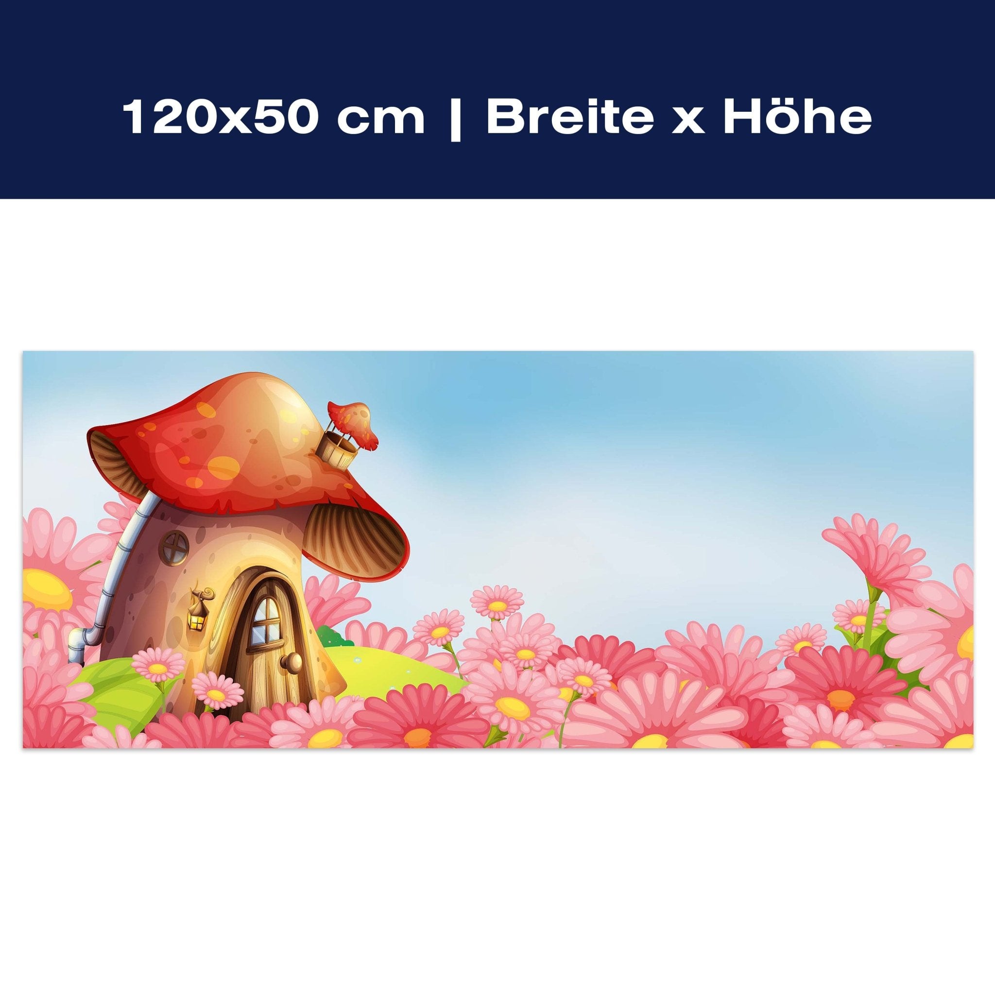 Leinwandbild Pilz auf der Blumenwiese M0502 Leinwandbild Pilz auf der Blumenwiese M0502