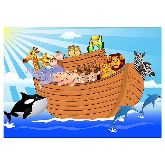 Fototapete Kinderzimmer Arche Noah M0503 - Bild 2 Fototapete Kinderzimmer Arche Noah M0503 - Bild 2