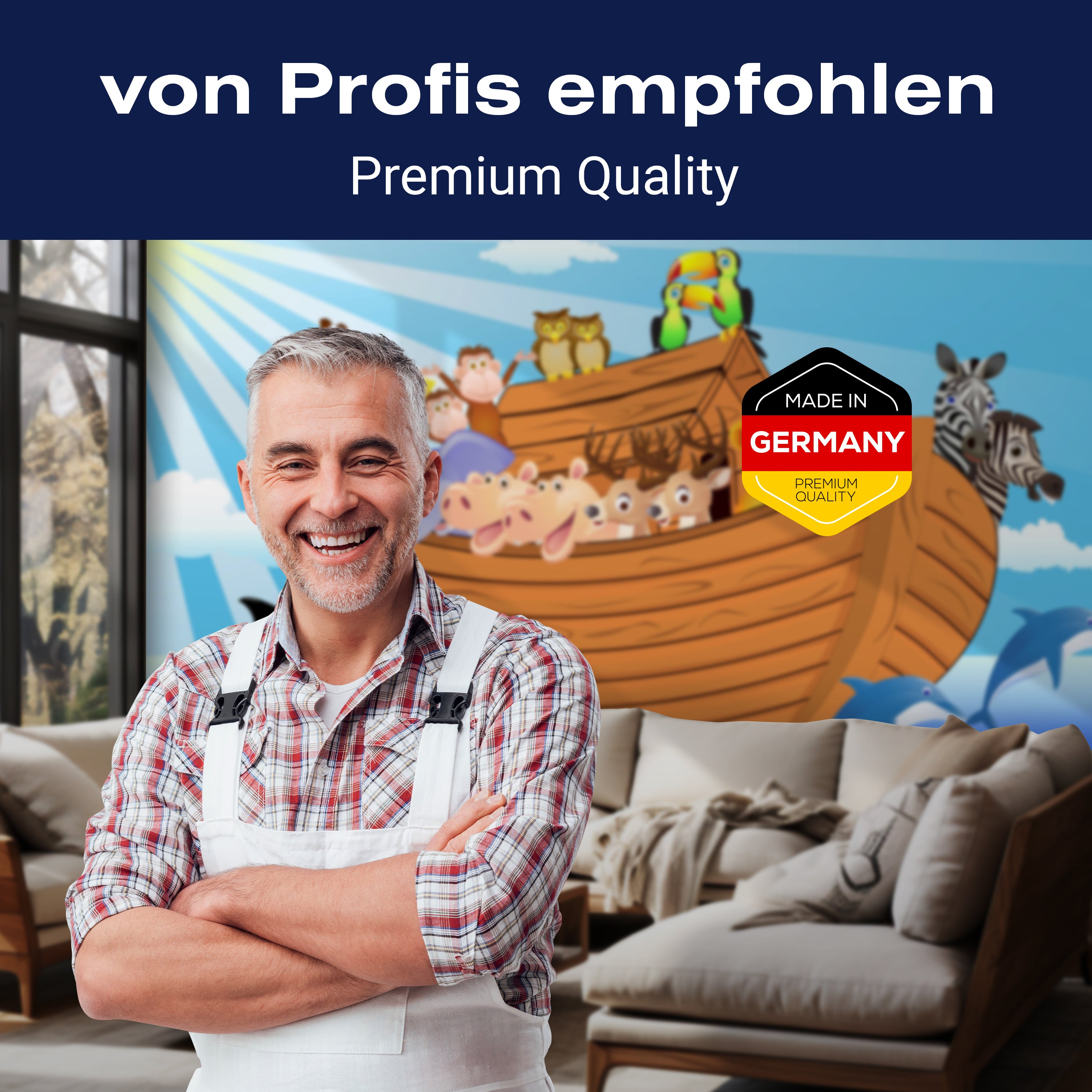 Fototapete Kinderzimmer Arche Noah M0503 - Bild 5 Fototapete Kinderzimmer Arche Noah M0503 - Bild 5