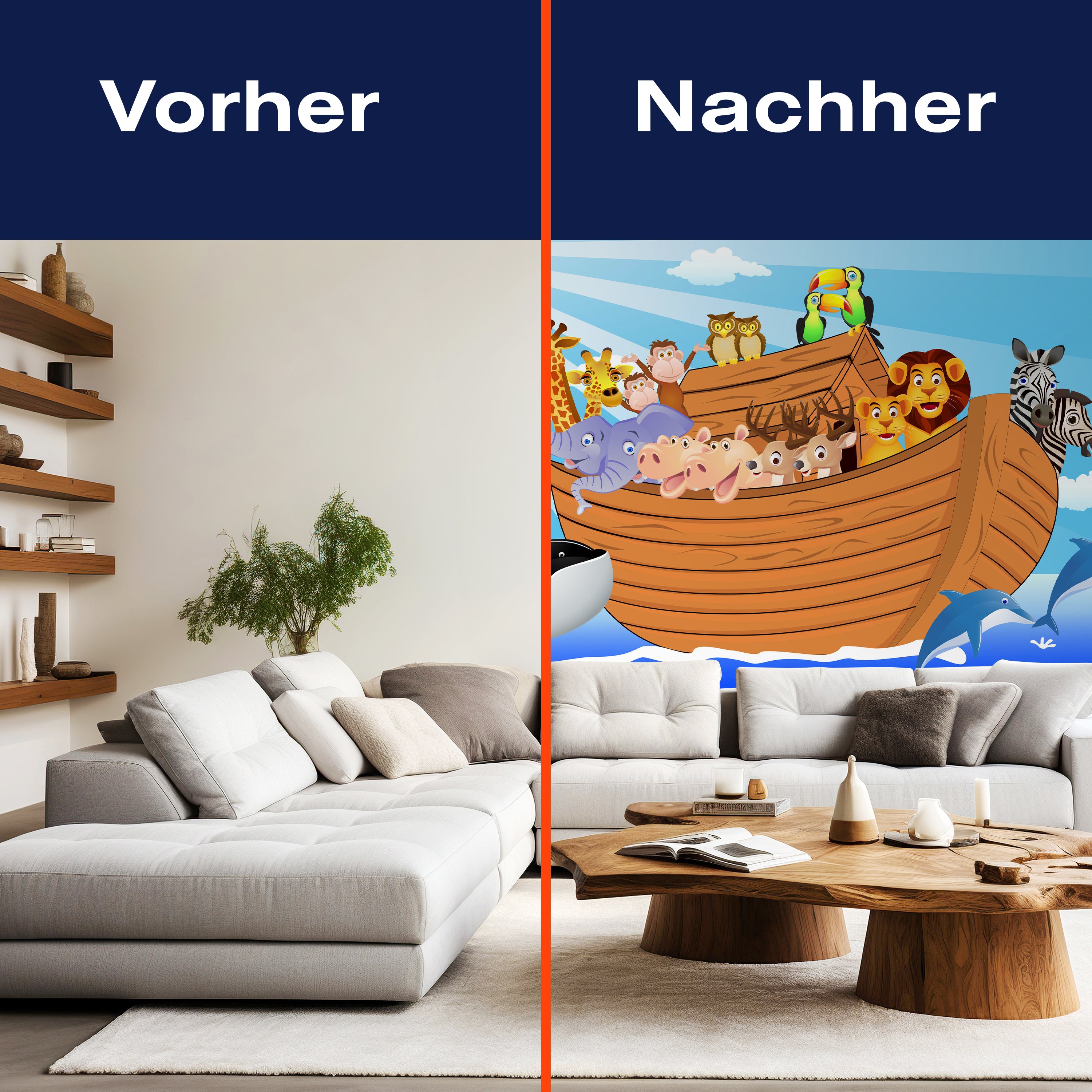 Fototapete Kinderzimmer Arche Noah M0503 - Bild 9 Fototapete Kinderzimmer Arche Noah M0503 - Bild 9
