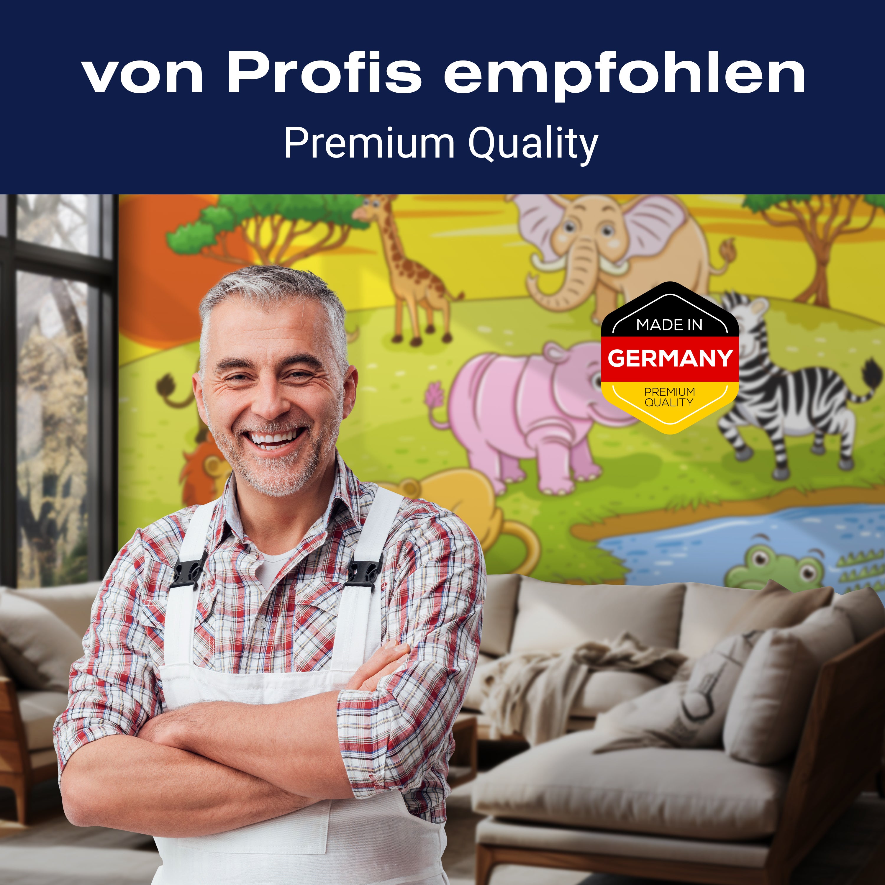 Fototapete Kinderzimmer Safari Tiere M0504 - Bild 5 Fototapete Kinderzimmer Safari Tiere M0504 - Bild 5