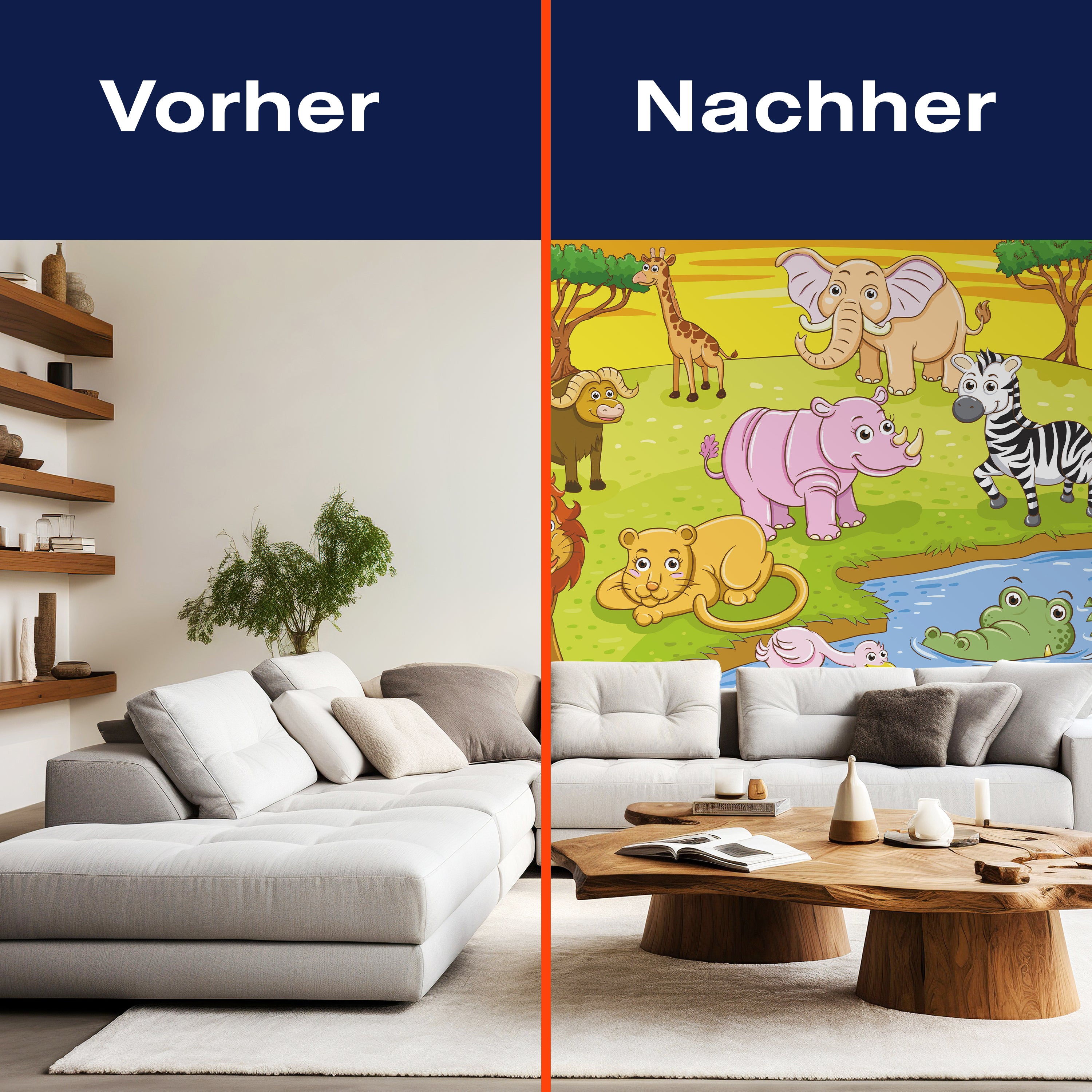 Fototapete Kinderzimmer Safari Tiere M0504 - Bild 9 Fototapete Kinderzimmer Safari Tiere M0504 - Bild 9