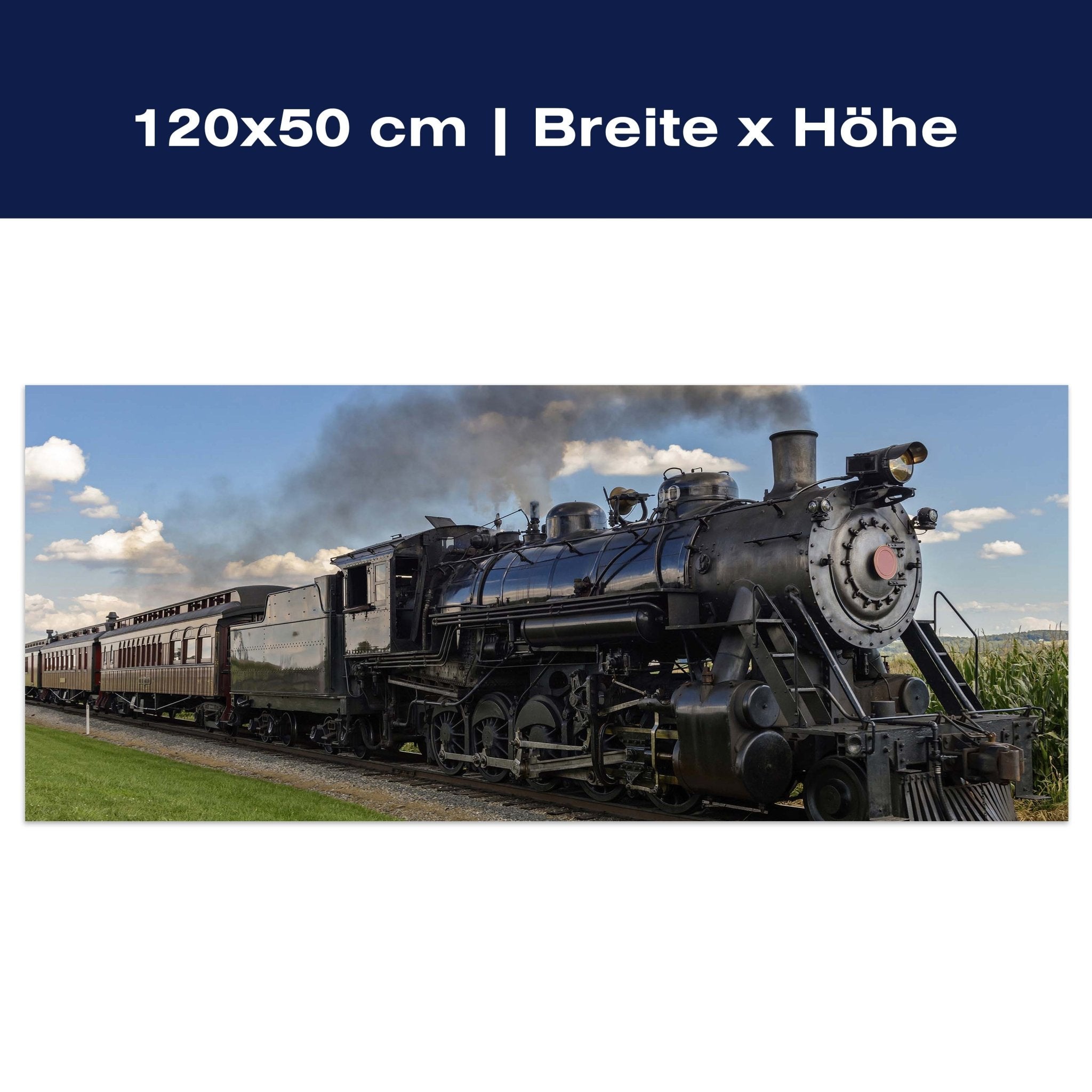 Leinwandbild Alte Dampflock M0516 Leinwandbild Alte Dampflock M0516