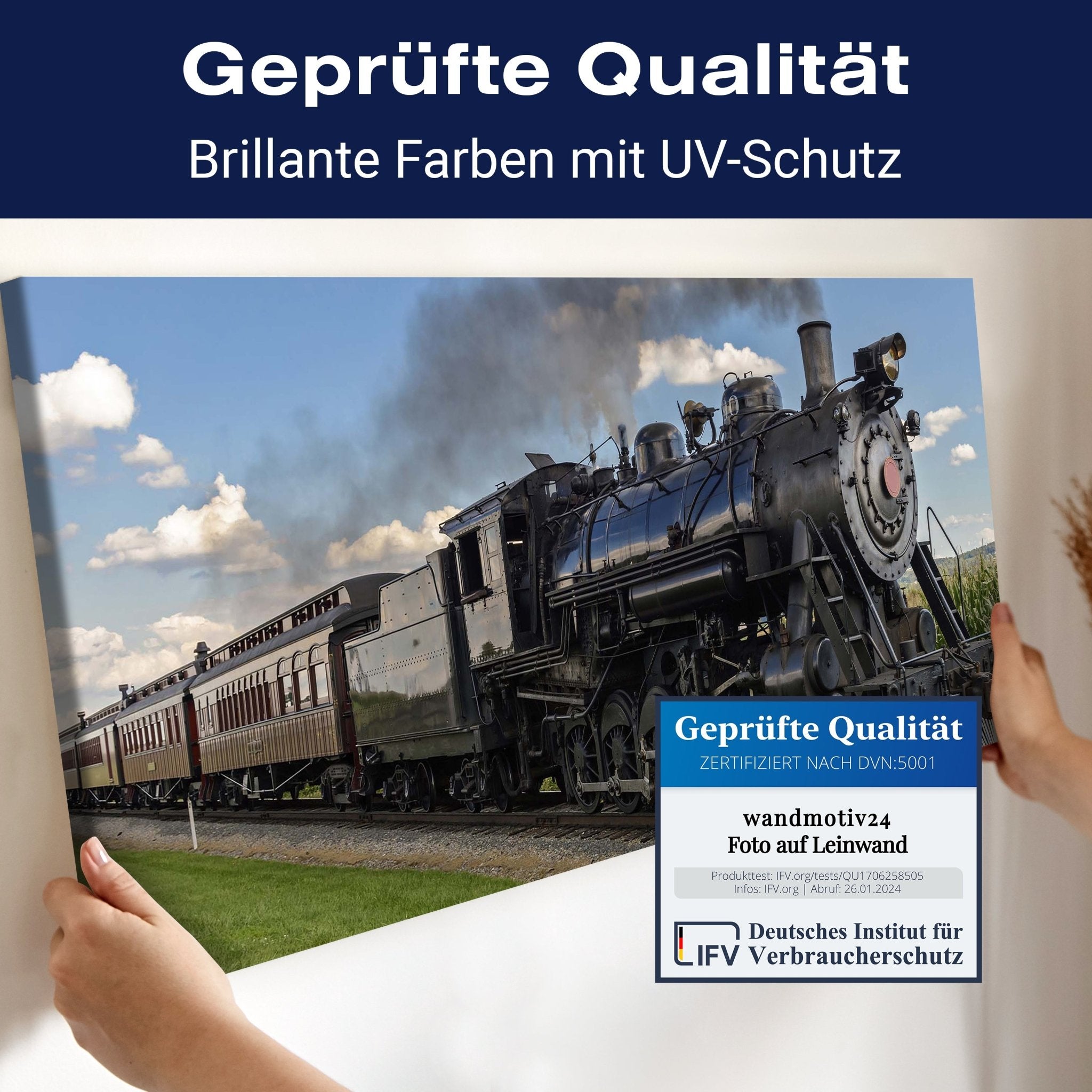 Leinwandbild Alte Dampflock M0516 kaufen - Bild 4 Leinwandbild Alte Dampflock M0516 kaufen - Bild 4