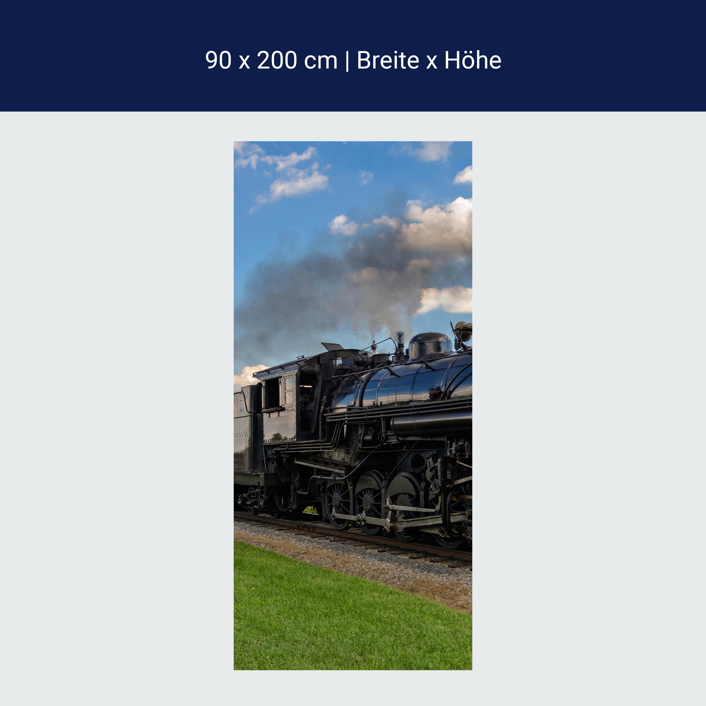 Türtapete Alte Dampflock M0516 Türtapete Alte Dampflock M0516