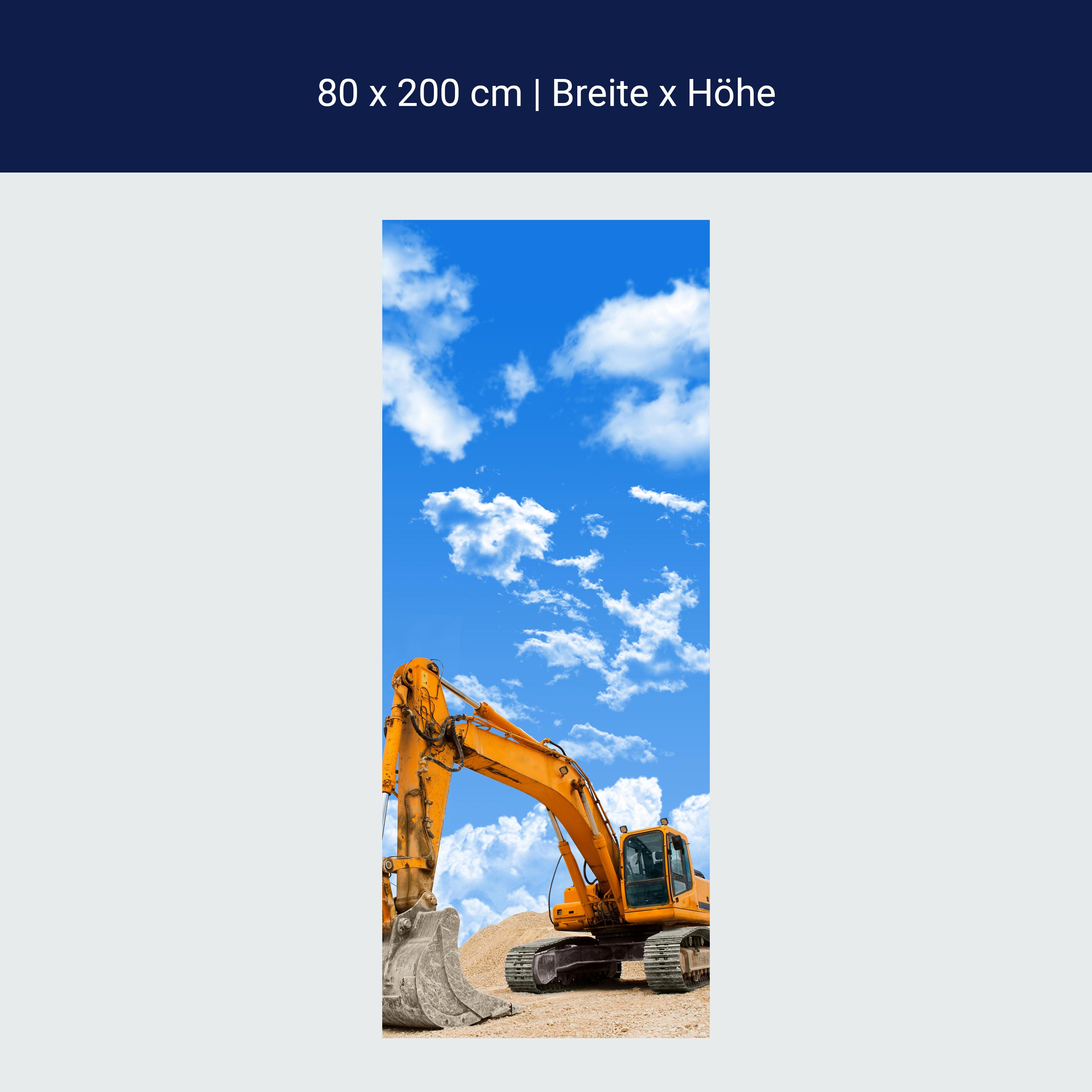 Türtapete Bagger M0520 Türtapete Bagger M0520