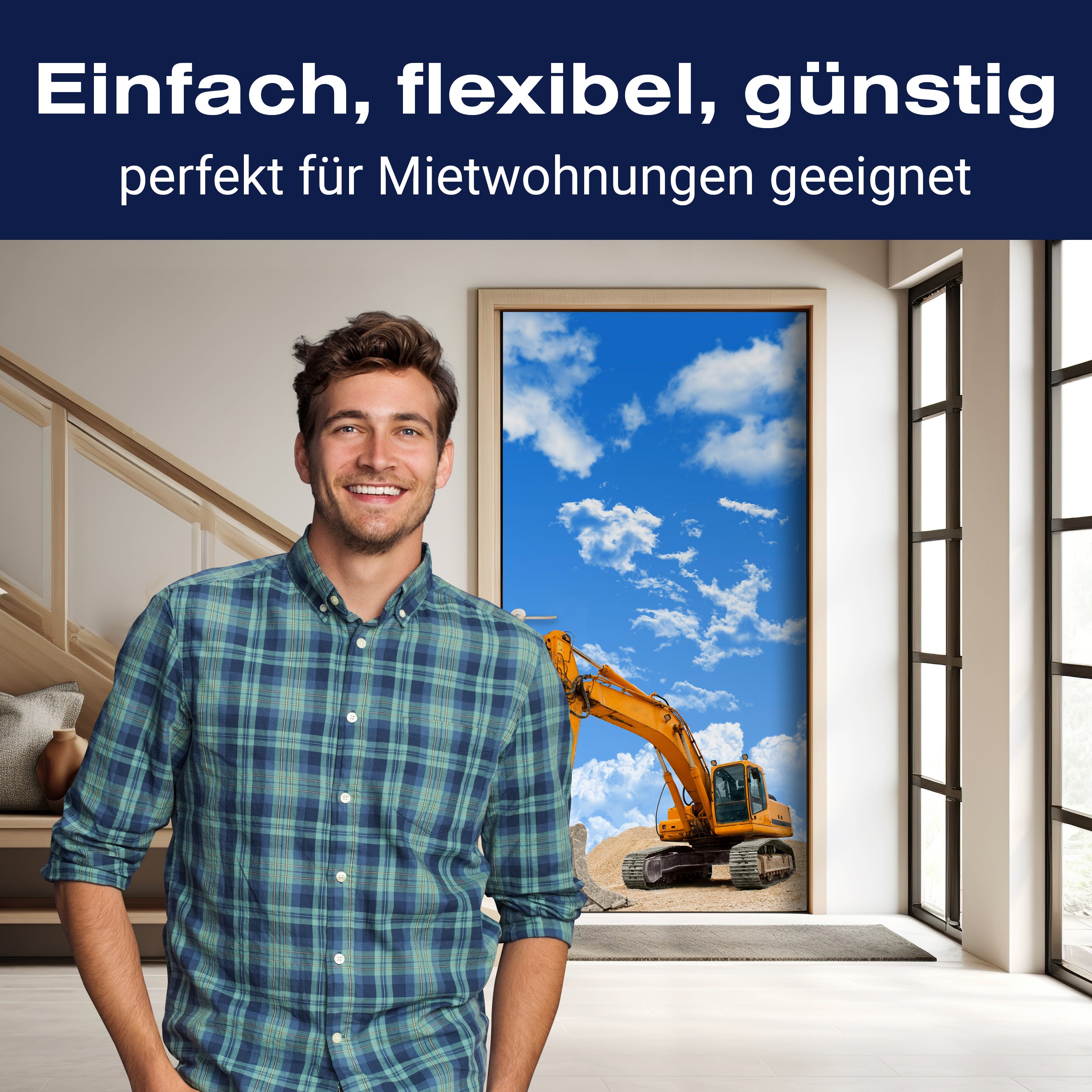 Türtapete Bagger M0520 - Bild 3 Türtapete Bagger M0520 - Bild 3