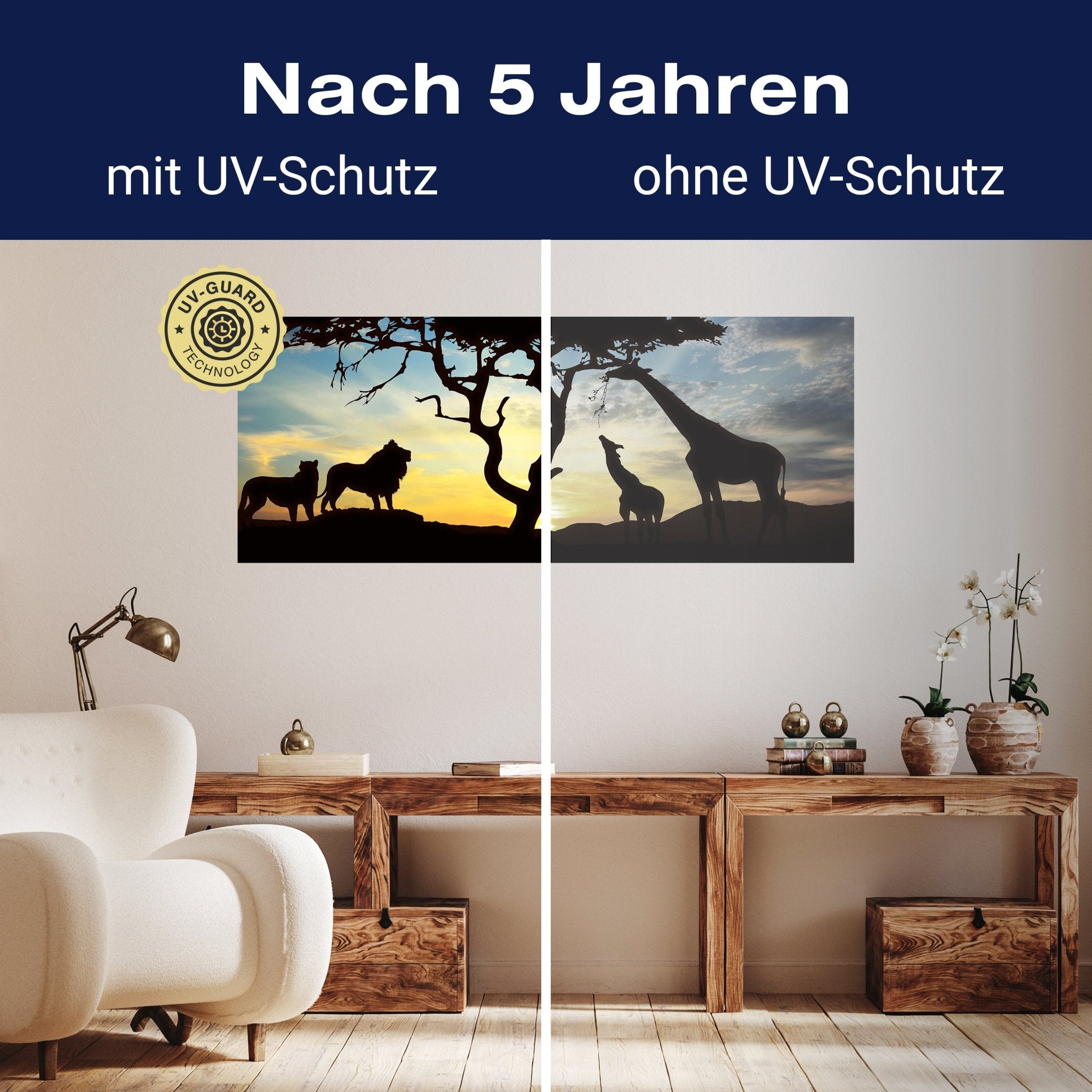 Leinwandbild Afrikanische Schatten M0521 kaufen - Bild 9 Leinwandbild Afrikanische Schatten M0521 kaufen - Bild 9